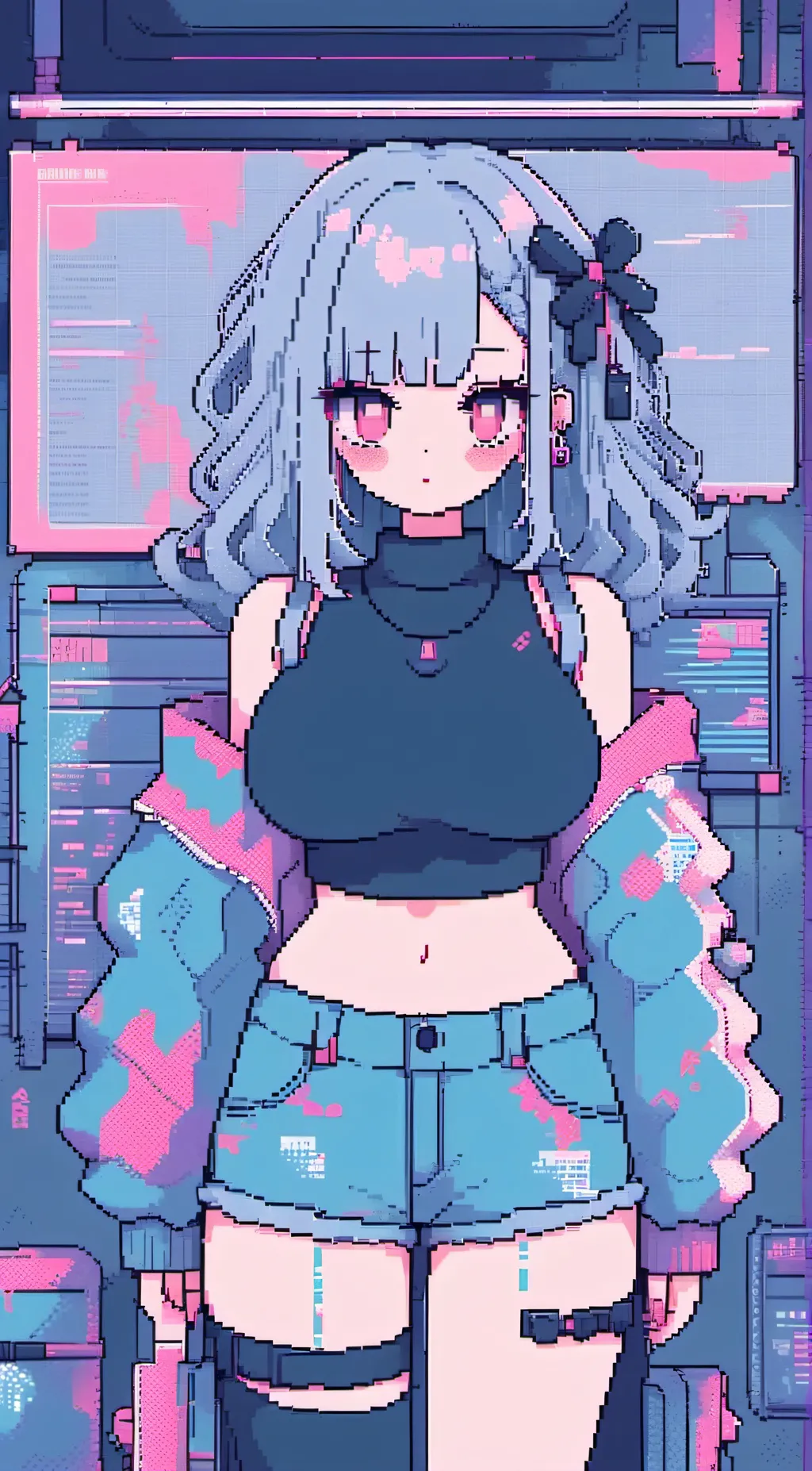 ai character: Girl background