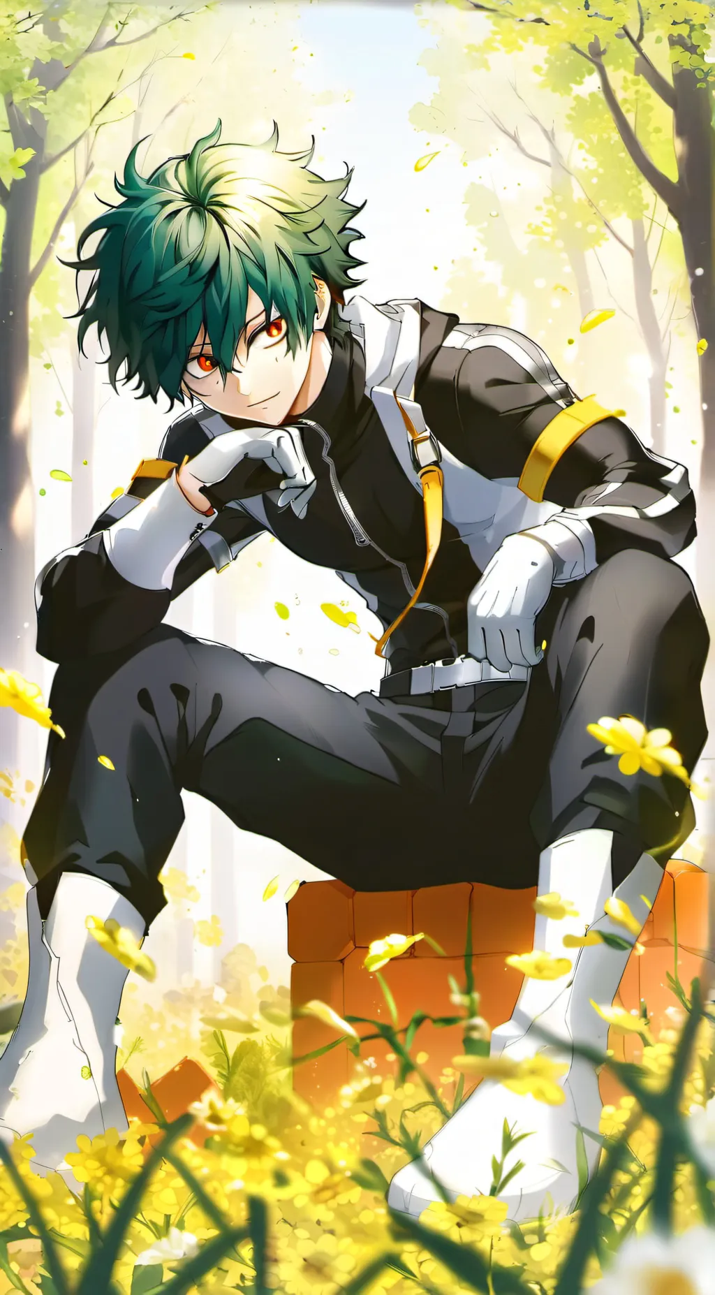 ai character: Deku background