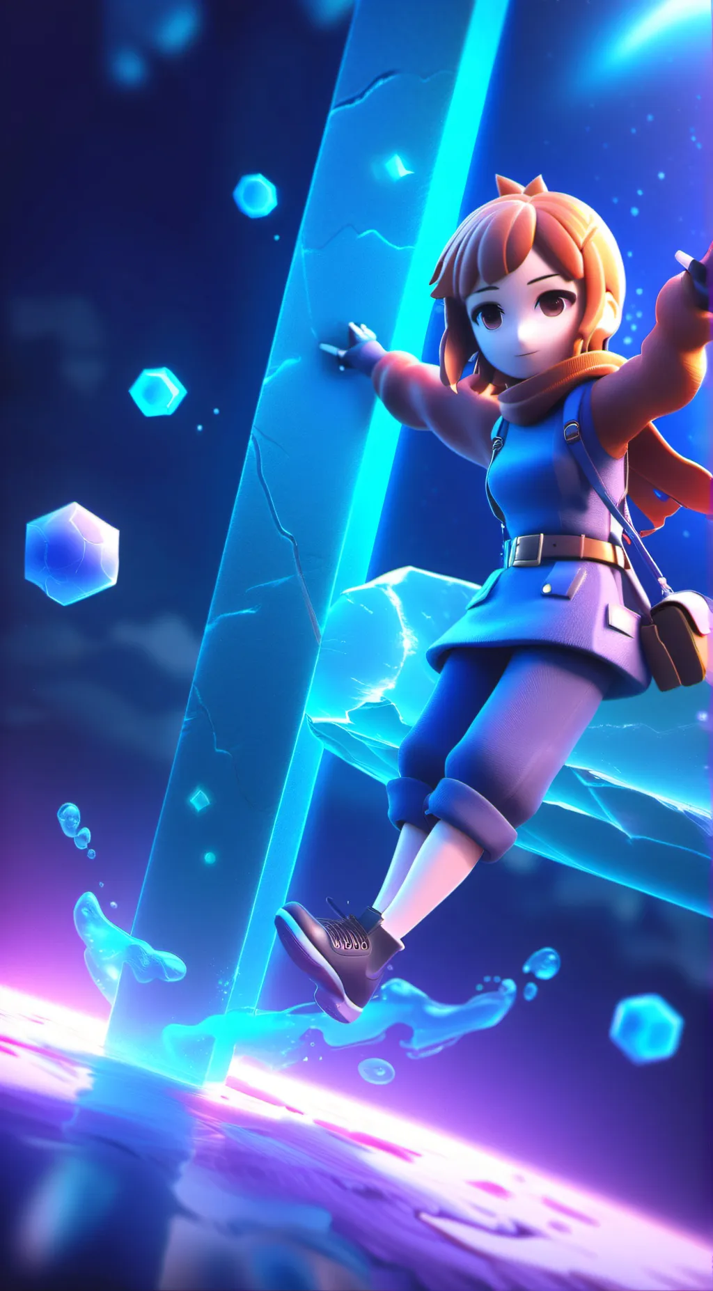 ai character: alone background