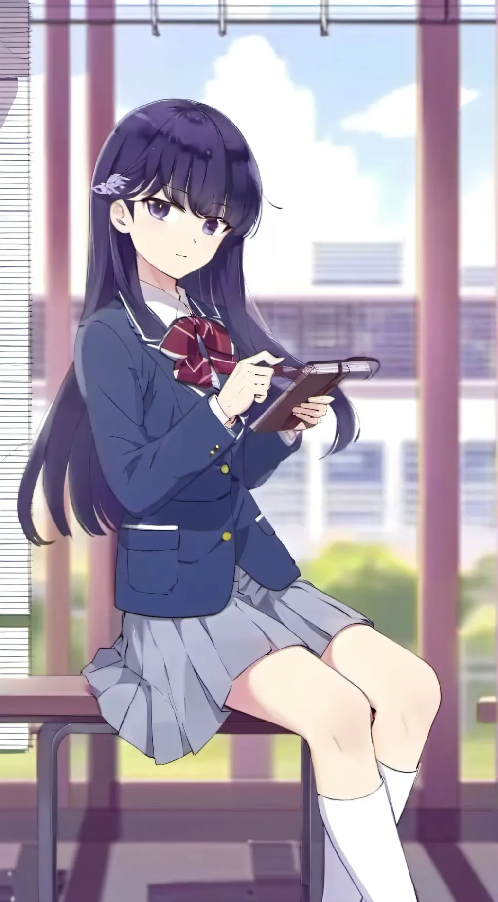 ai character: Komi-san background