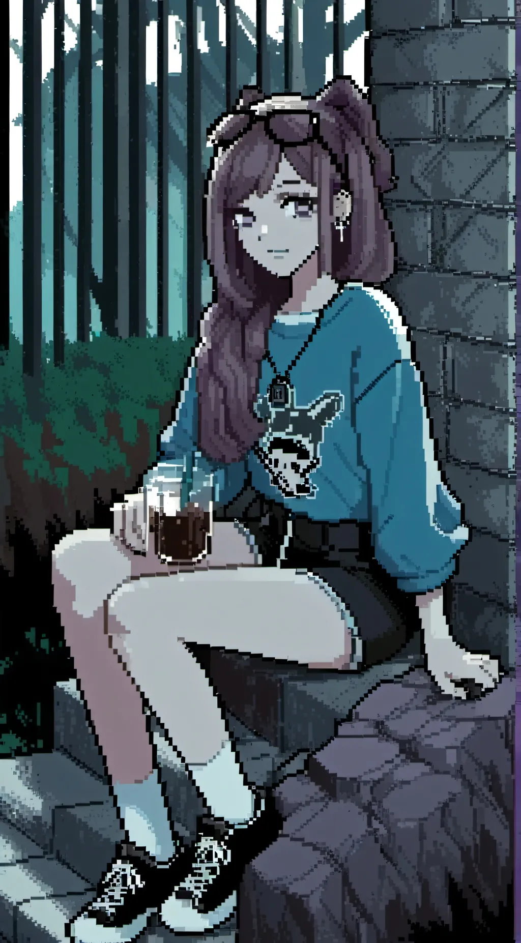 ai character: Sophia Oddity  background