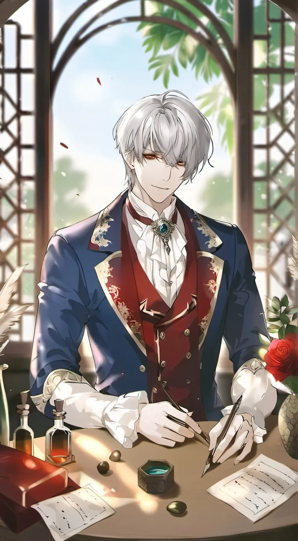 ai character: Xavier  background