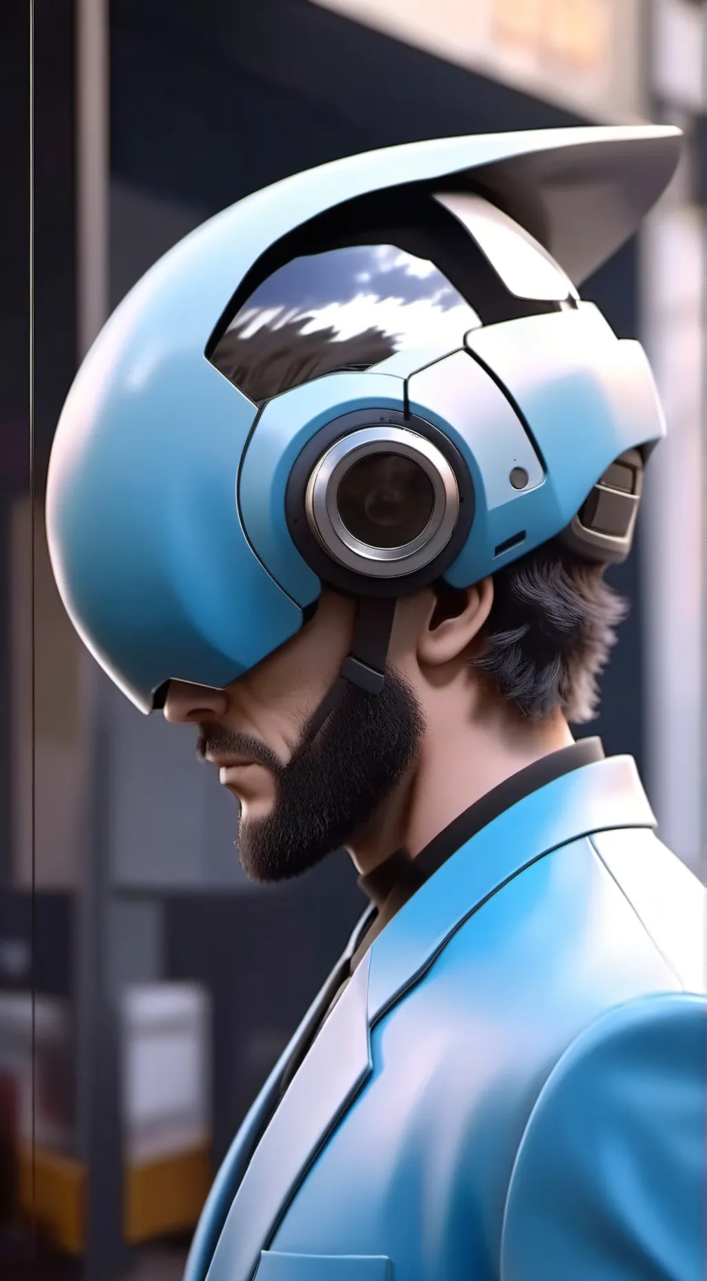 ai character: cameraman background