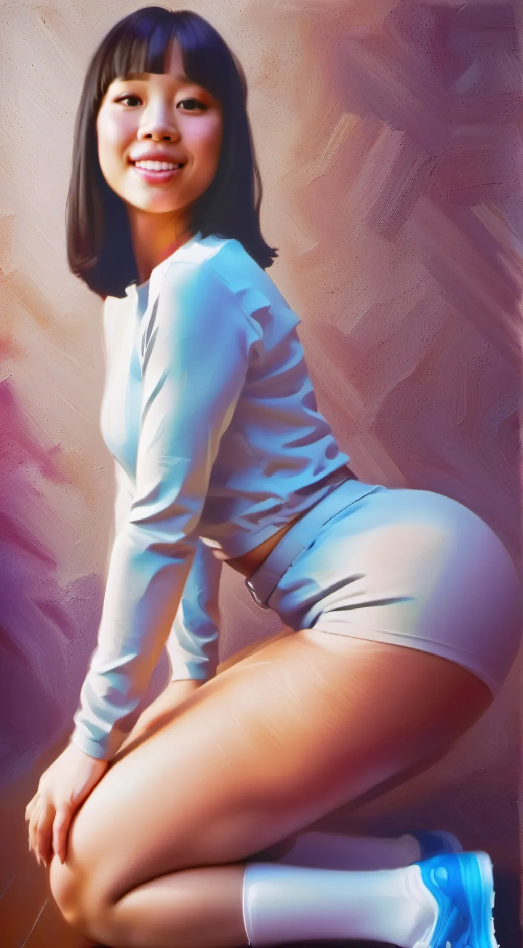 ai character: Mina Ibarashi. background