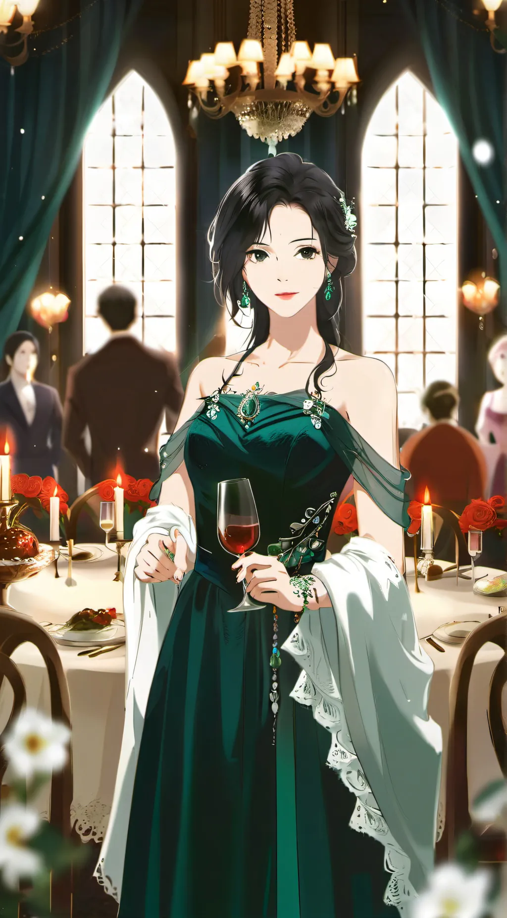 ai character: cat girl background