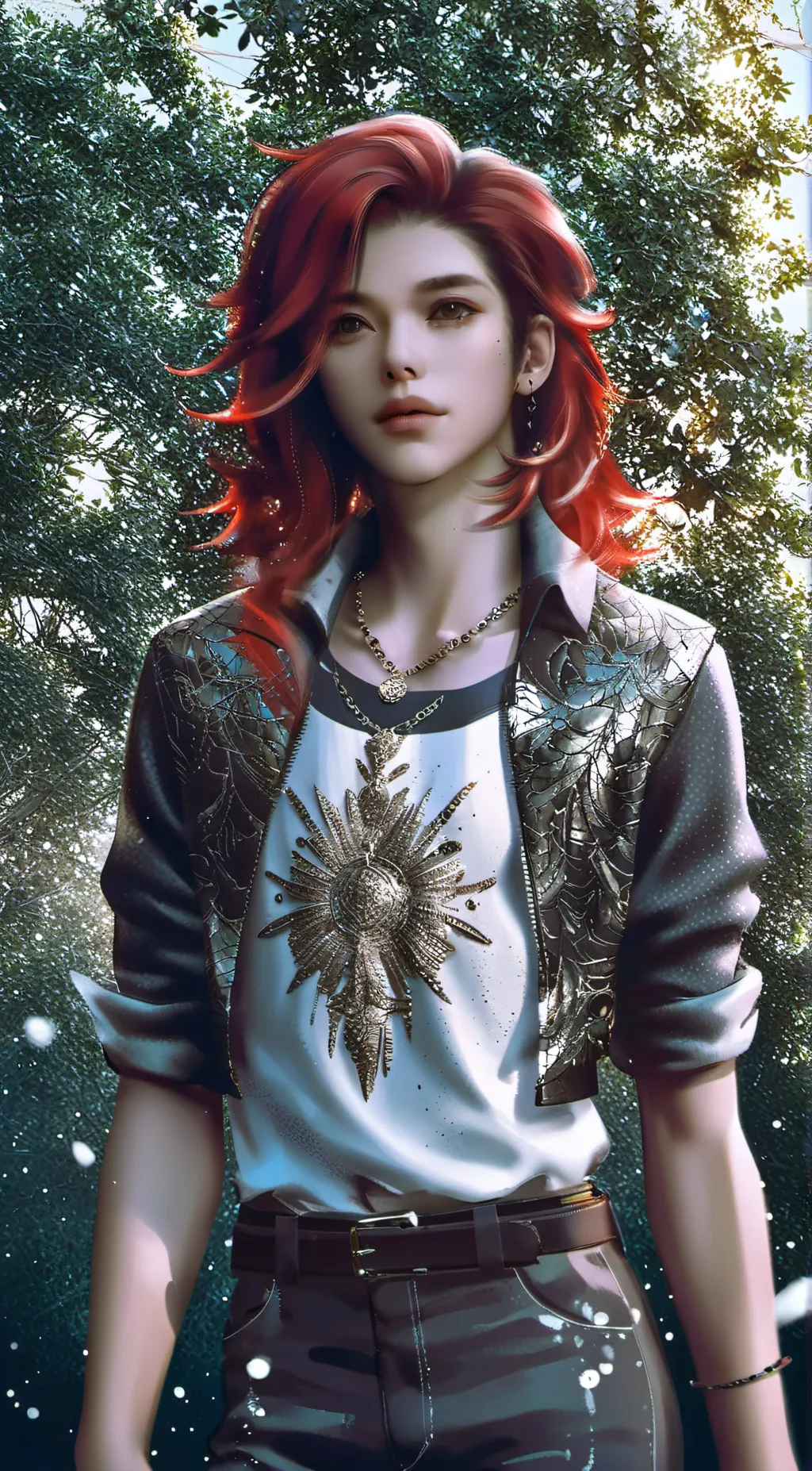 ai character: amber  background