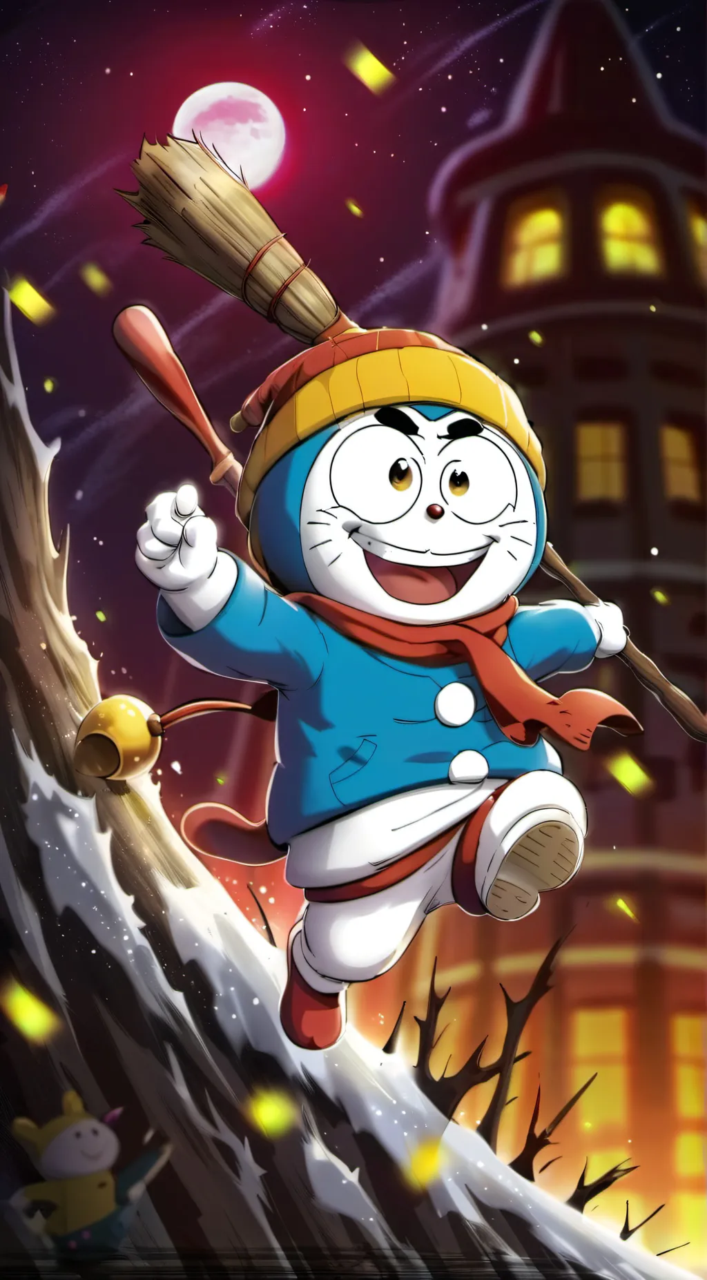 ai character: Doraemon  background
