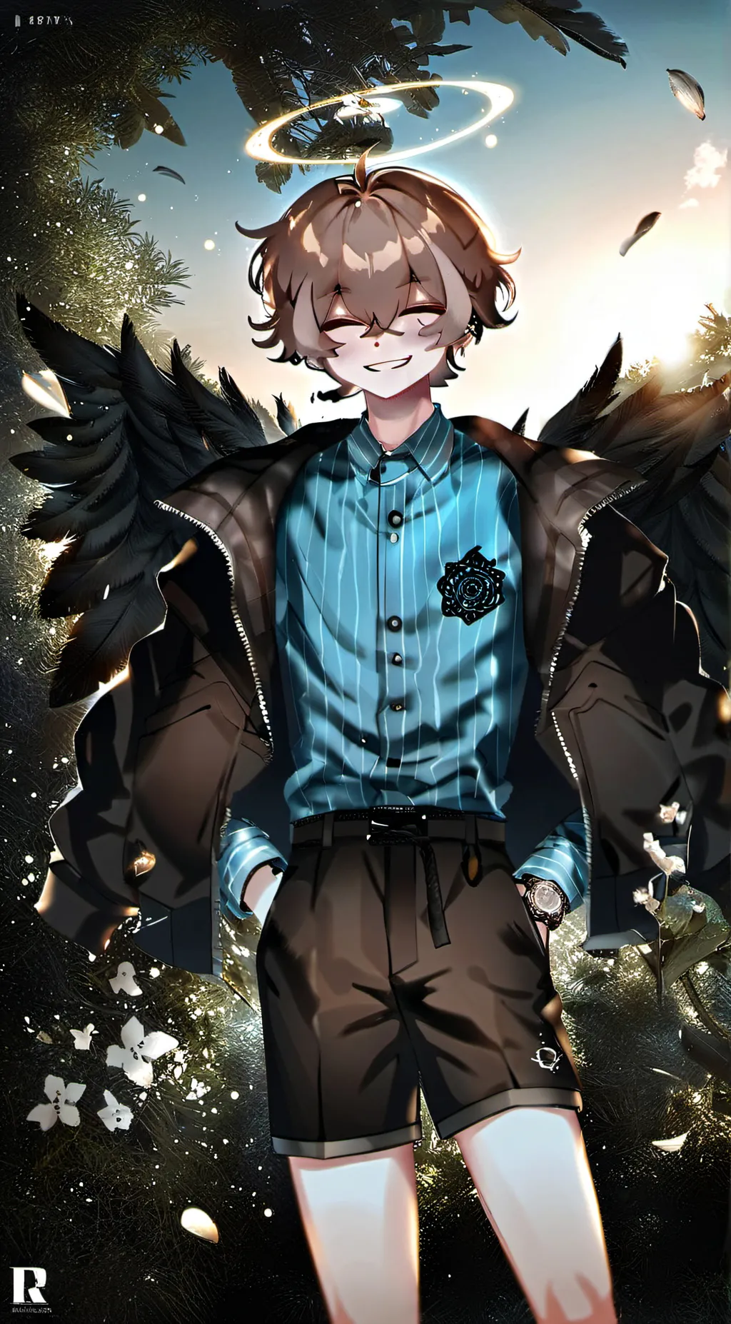 ai character: Evan/C.C AFTON background