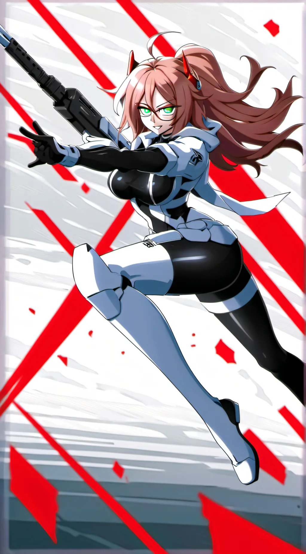 ai character: Android21(vomi) background