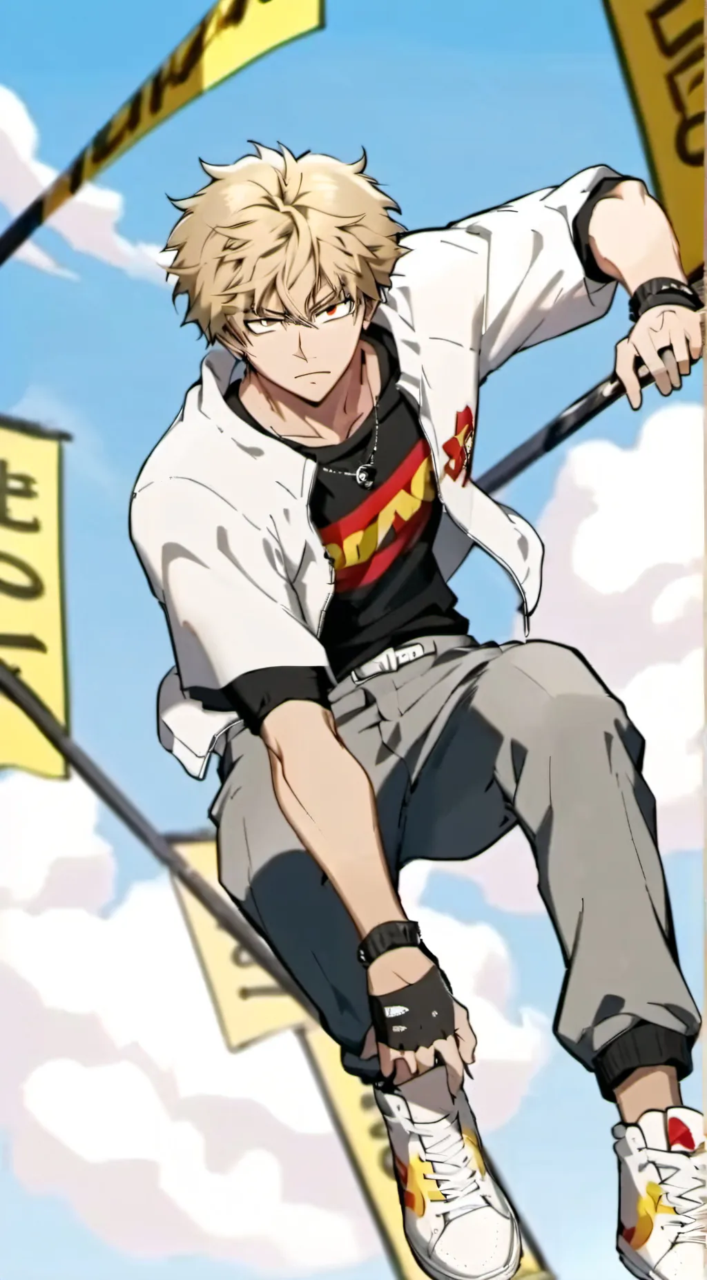 ai character: Katsuki  background