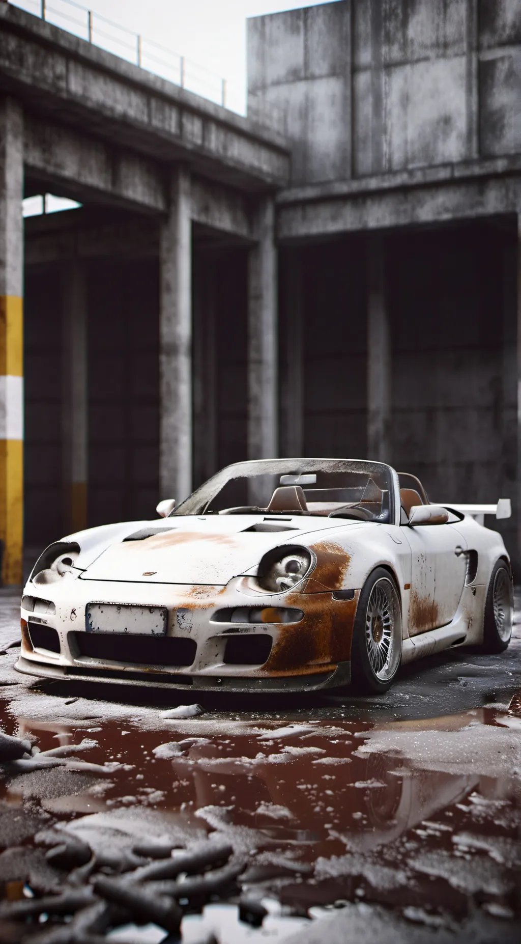ai character:  Porsche Roadster background