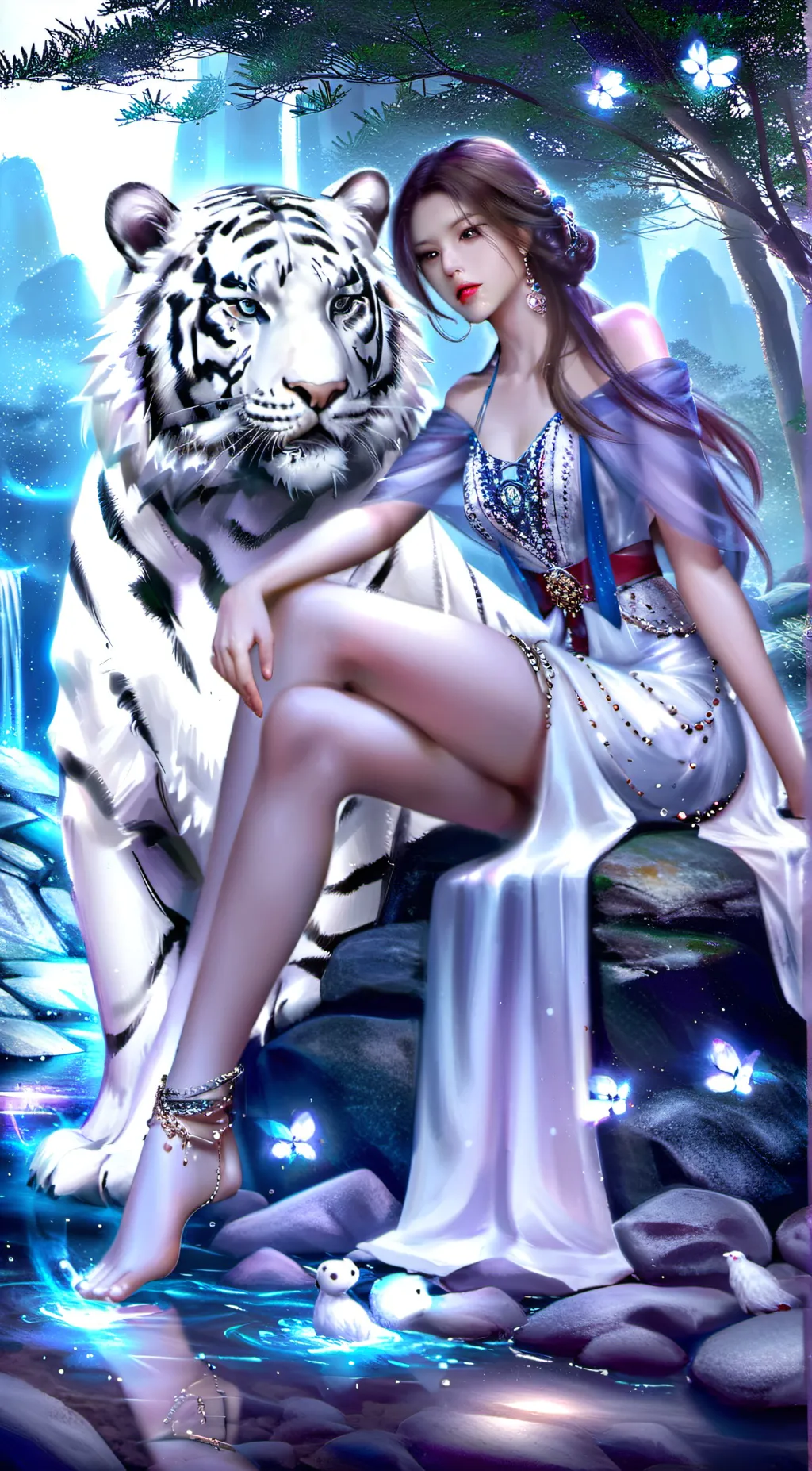 ai character: Caty  background