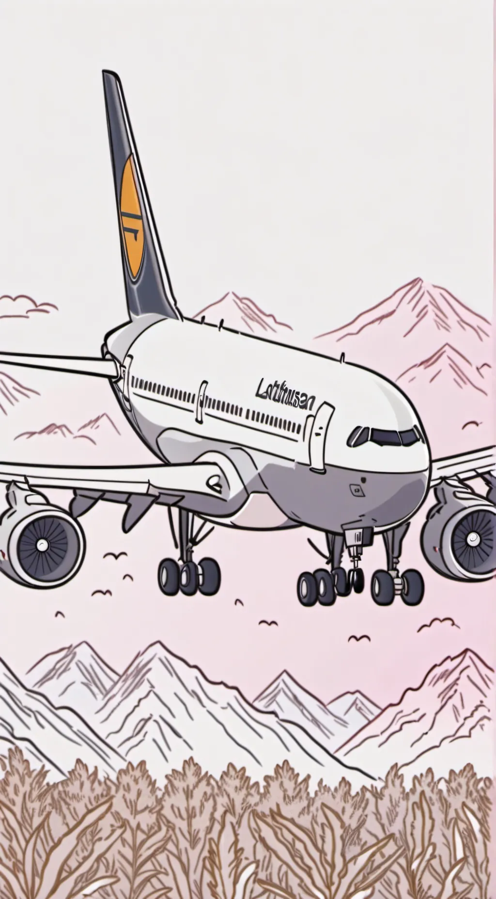 ai character: airbus 310 background