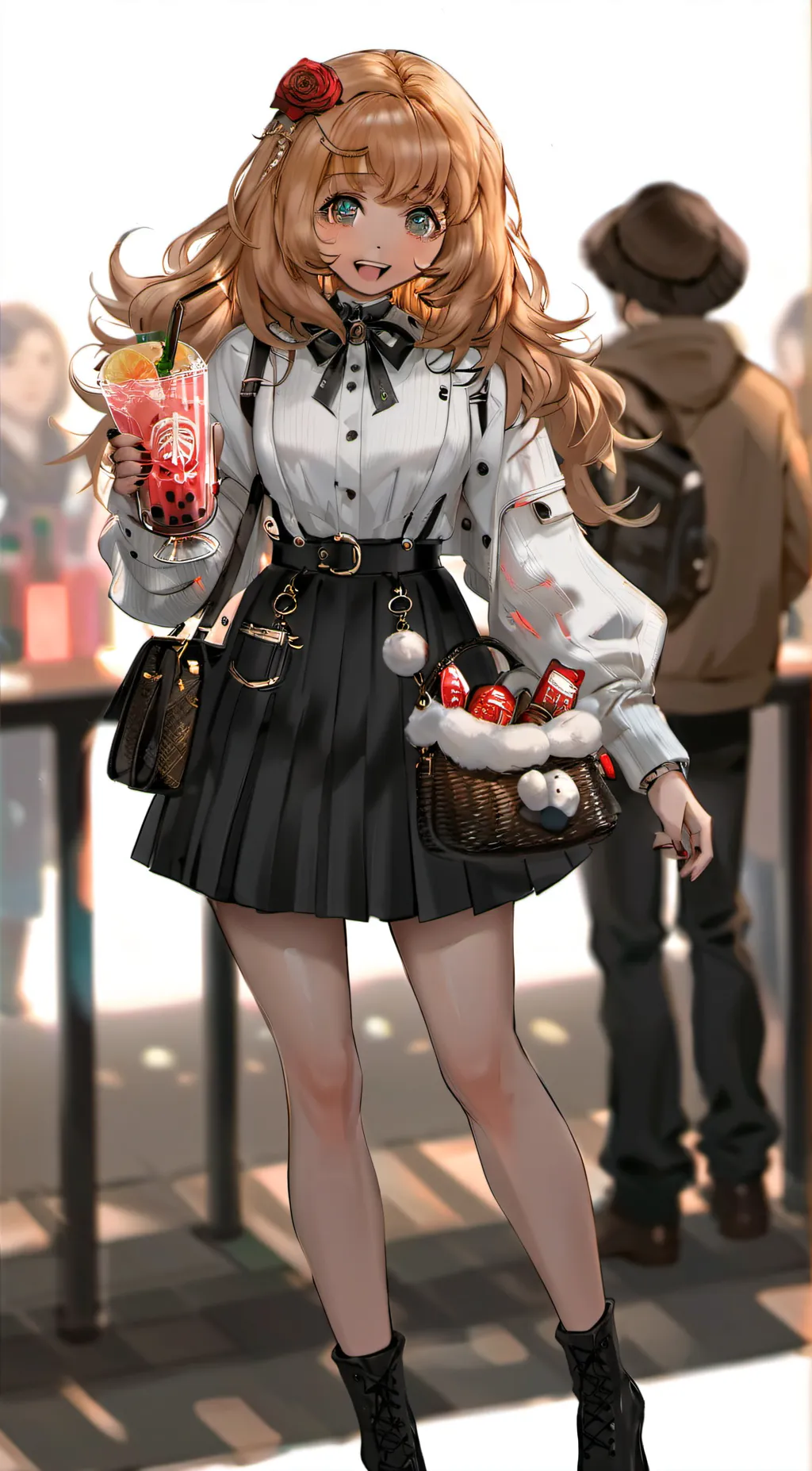 ai character: Rose background