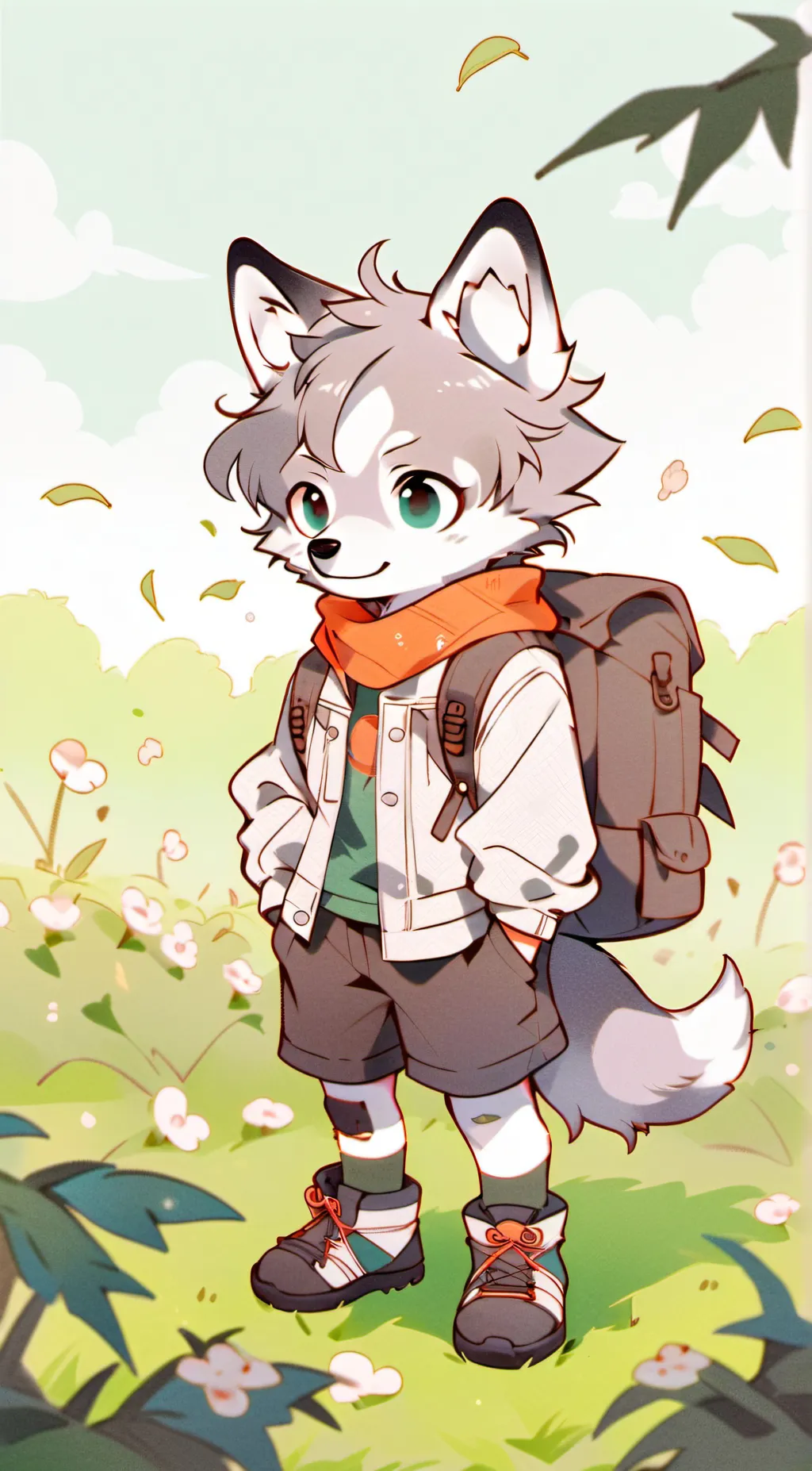 ai character: Chris the wolf  background