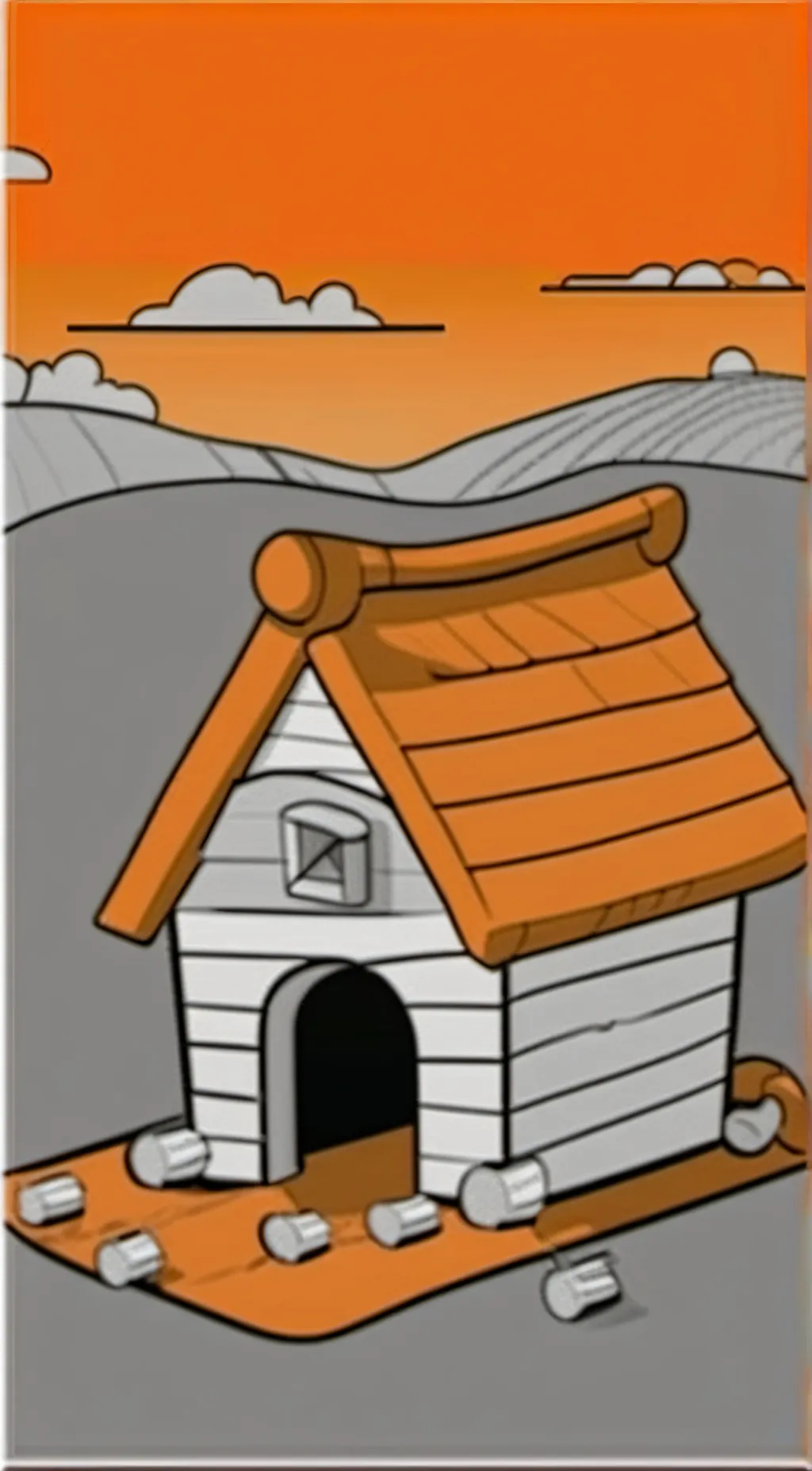 ai character: smiling critters. background