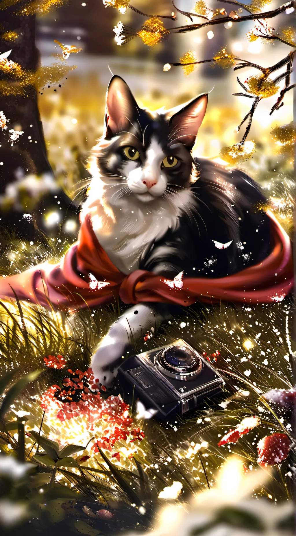 ai character: Smiling critters  background