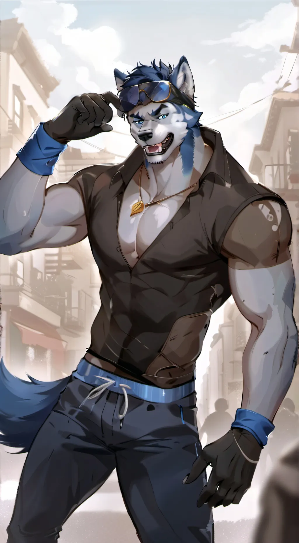 ai character: Crystal background