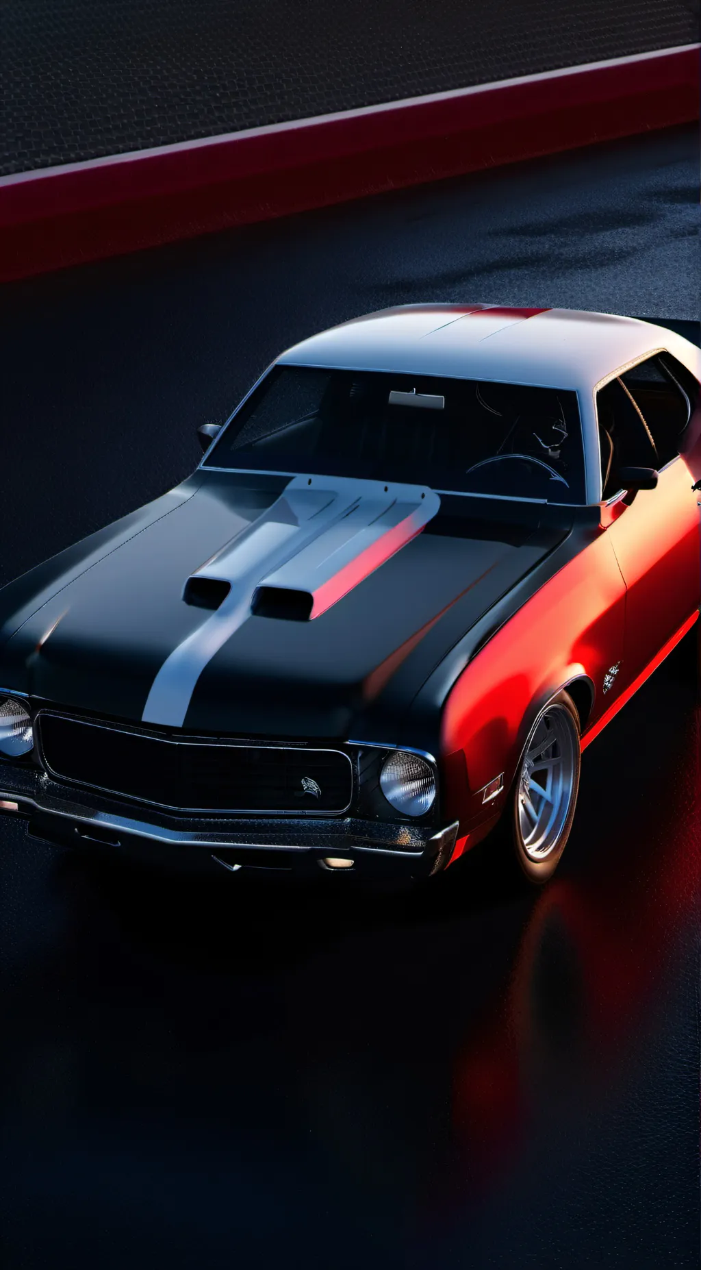 ai character: Drag car background