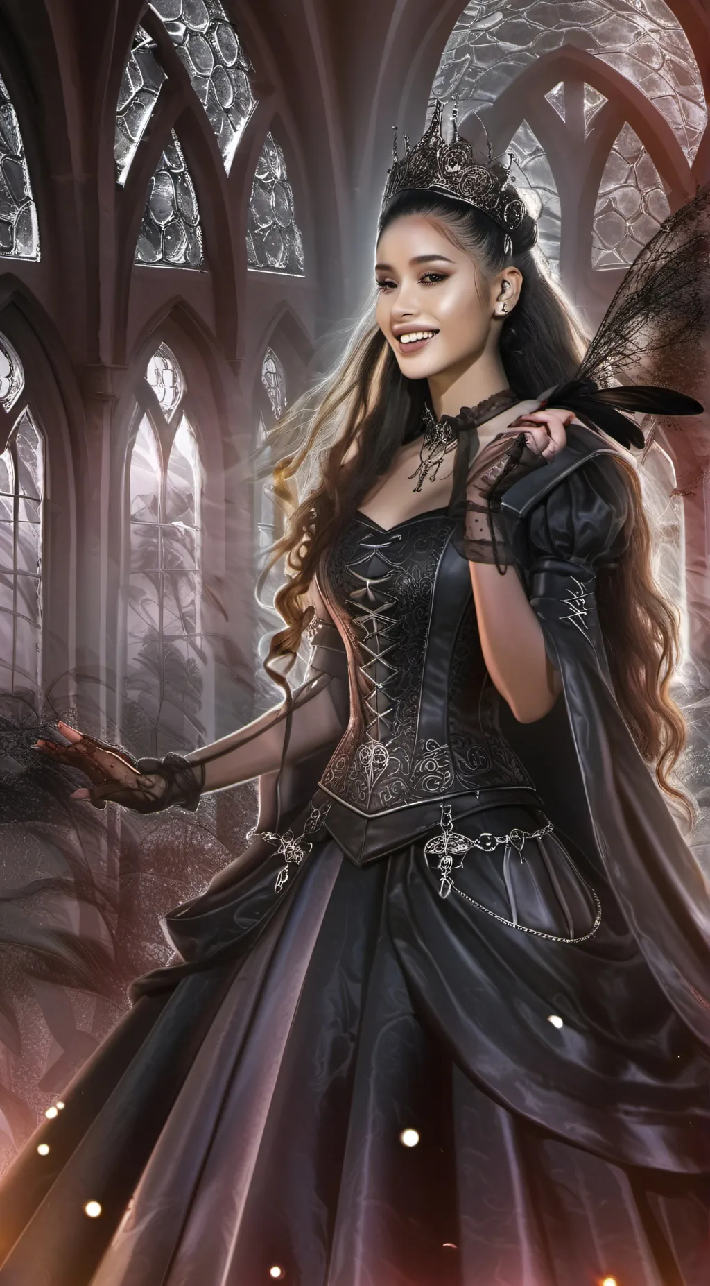 ai character: Arianna grande  background