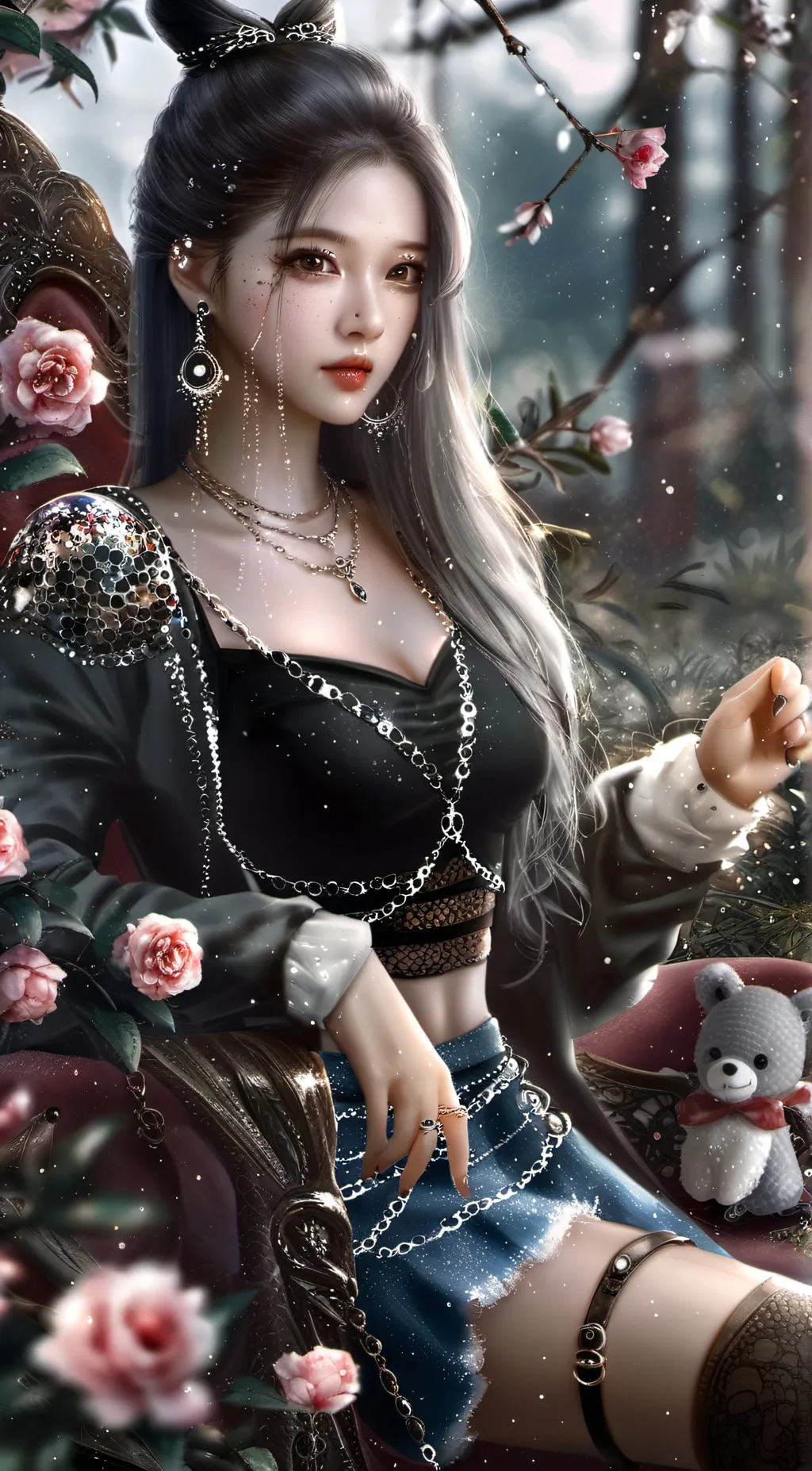 ai character: Rosa blackpink background