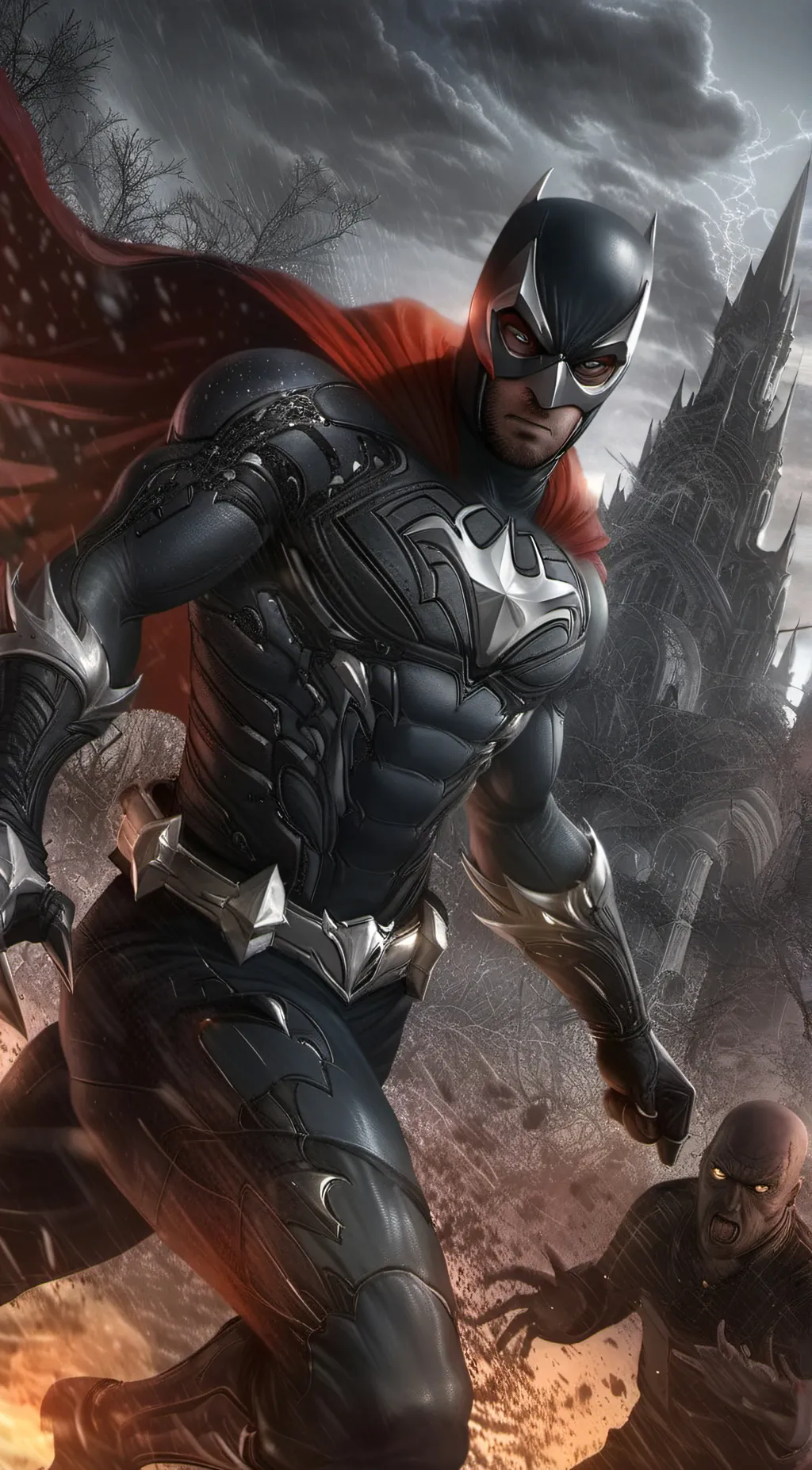 ai character: Bat man background