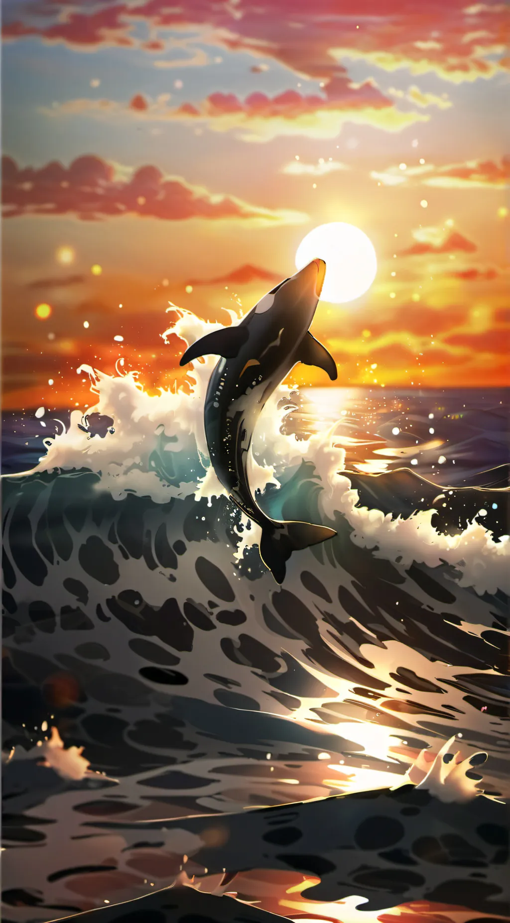 ai character: HH at the beach  background