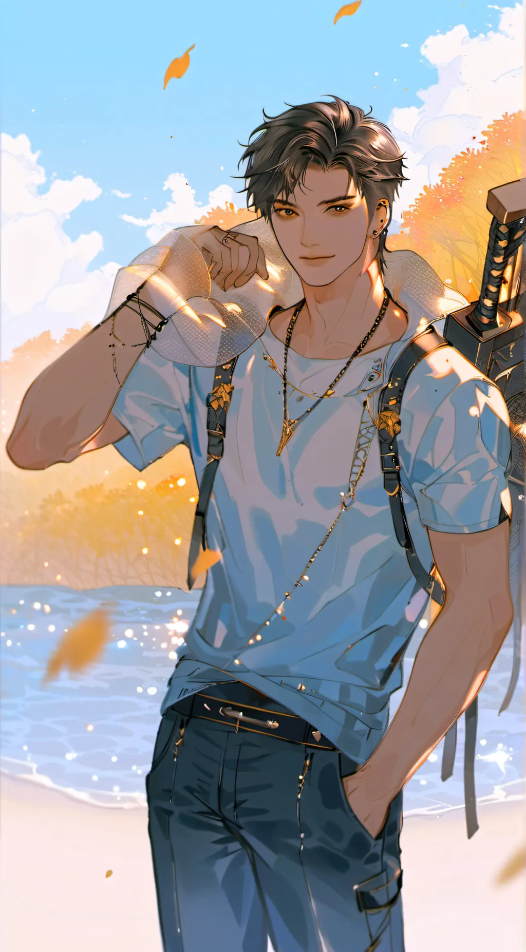 ai character: luca background