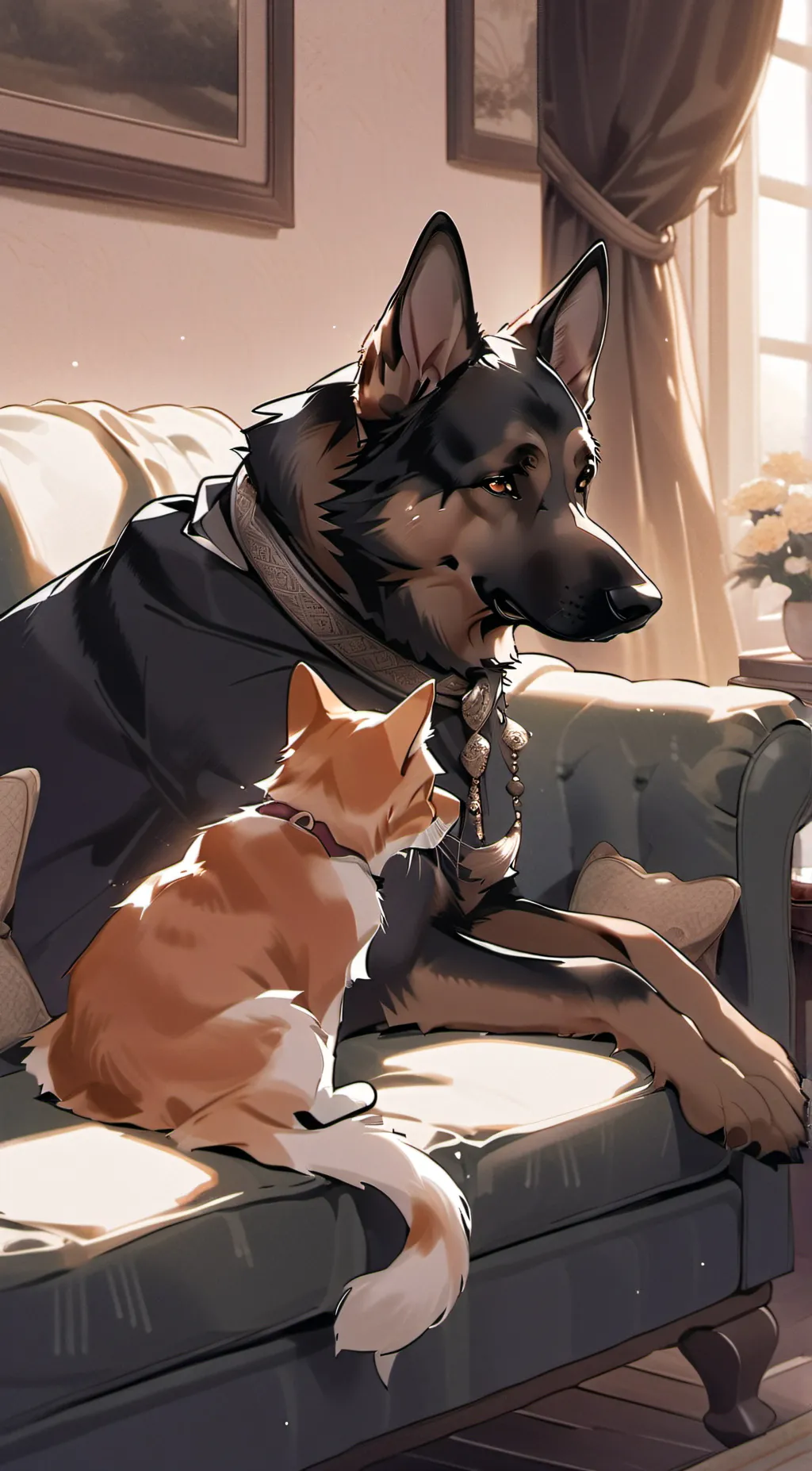 ai character: Pixie and Brutus background