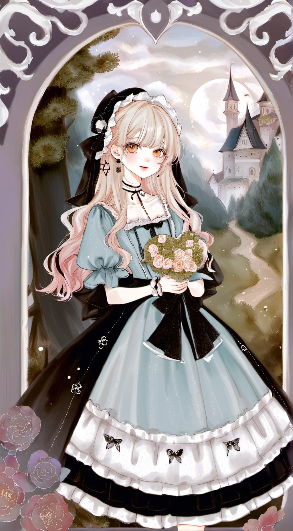 ai character: Luna background