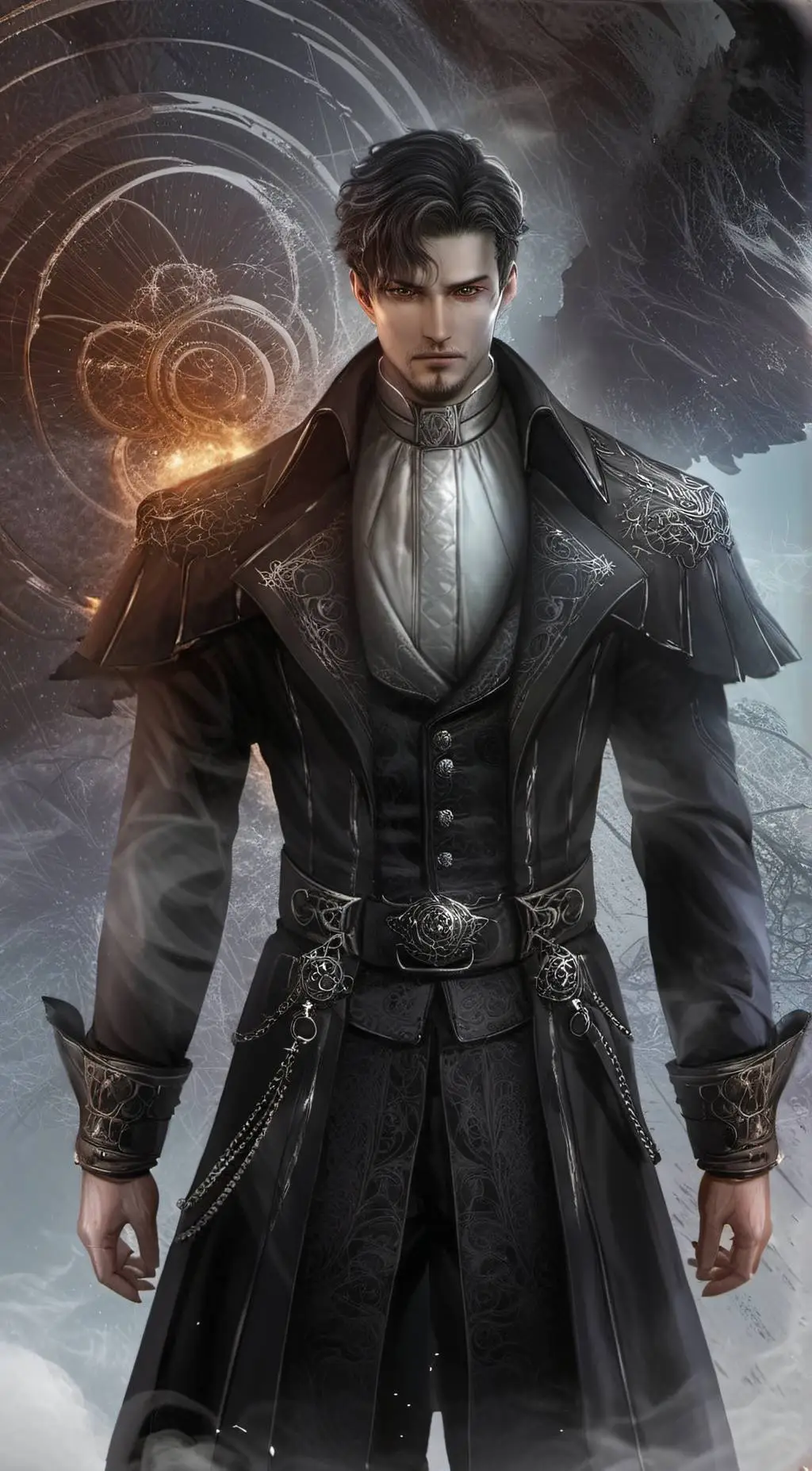 ai character: Sebastian  background