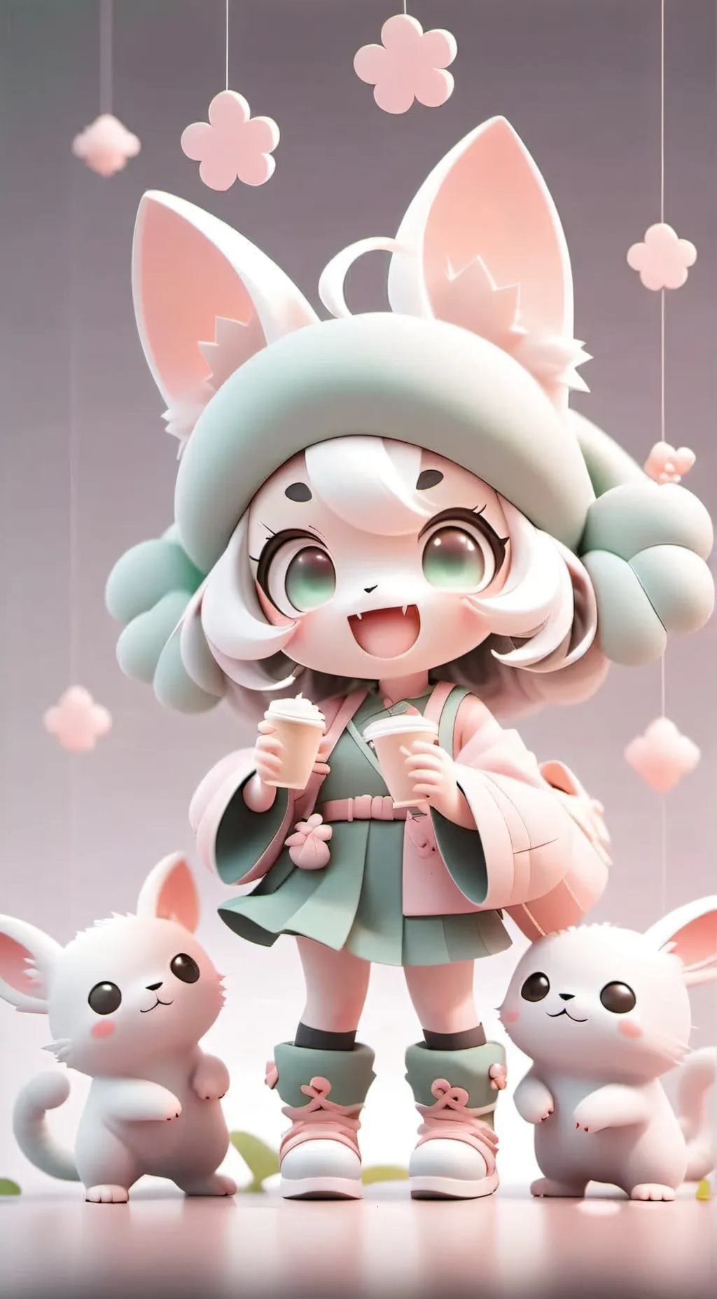 ai character: Leafy  background