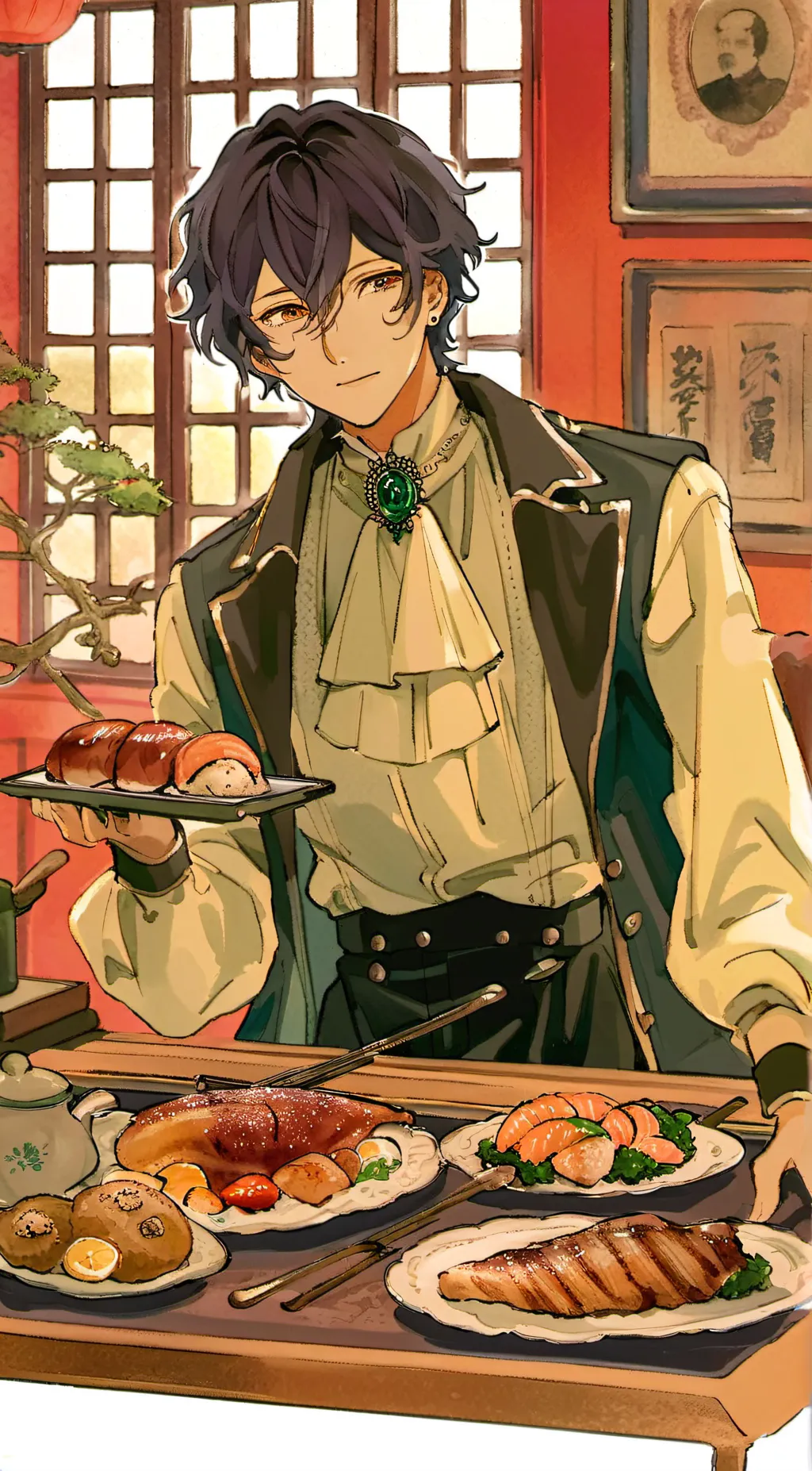 ai character: Osamu Dazai background