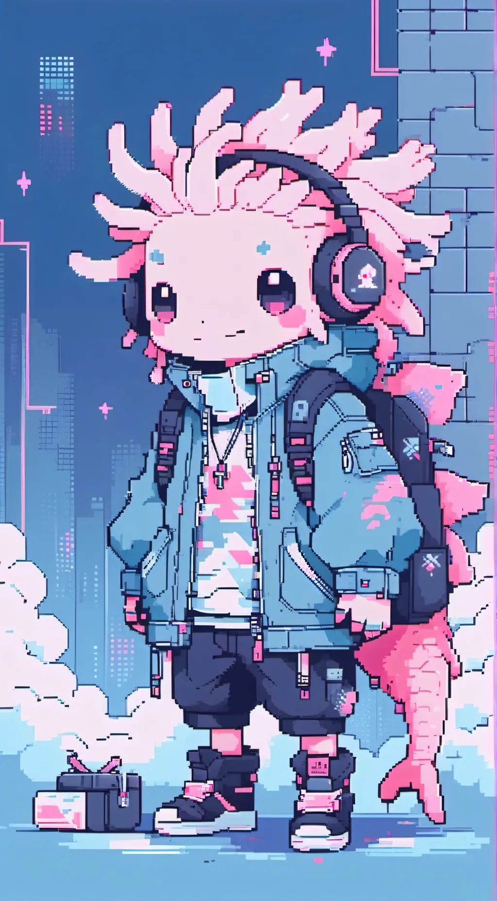 ai character: KinitoPET  background