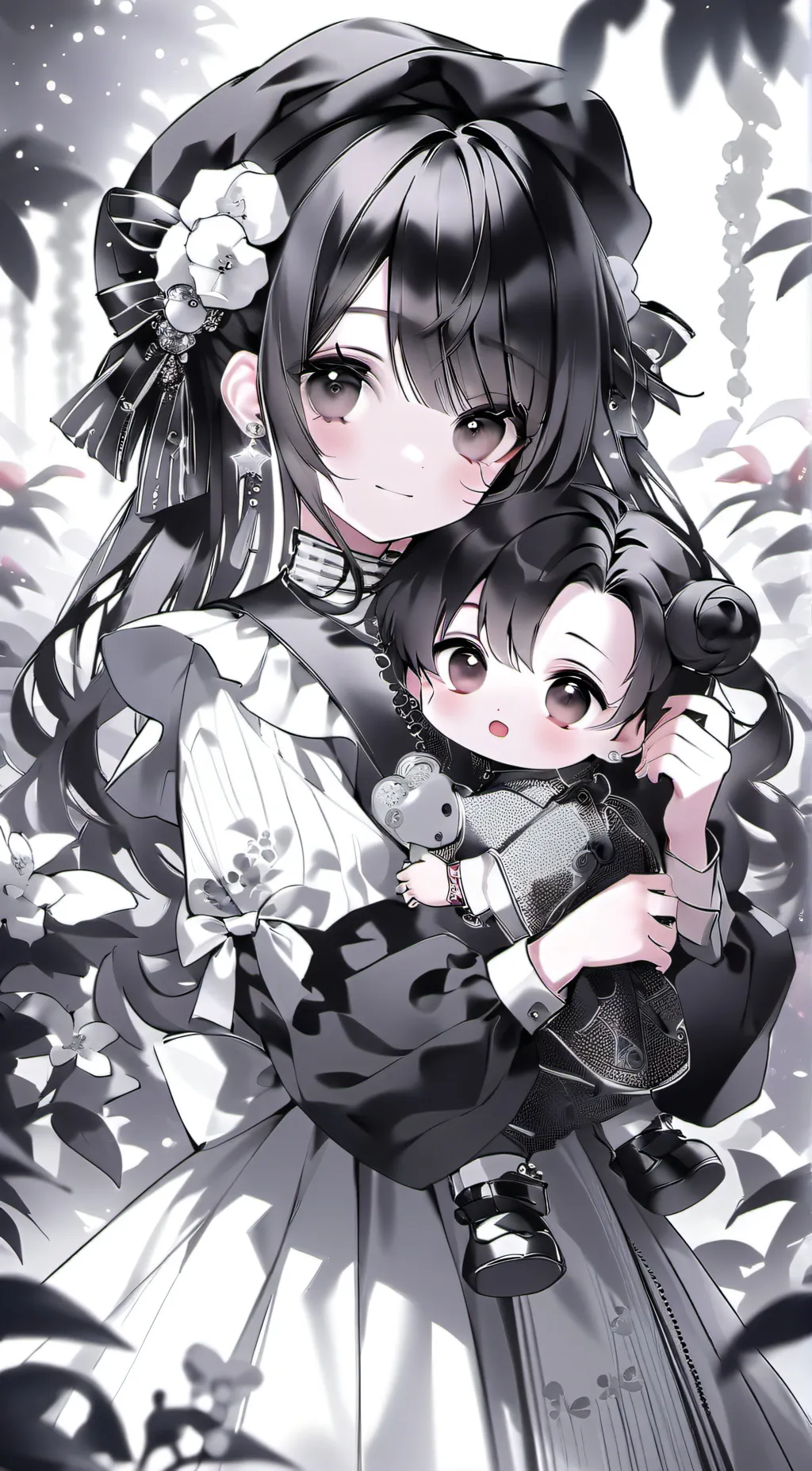 ai character: Emma and David  background