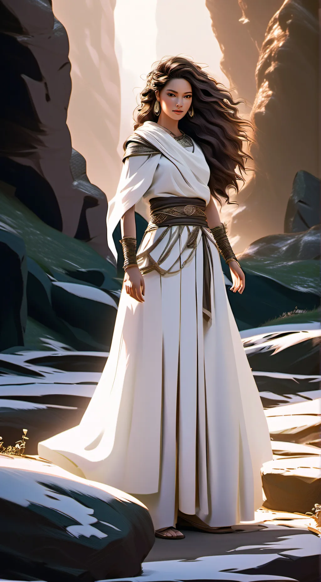 ai character: athena  background