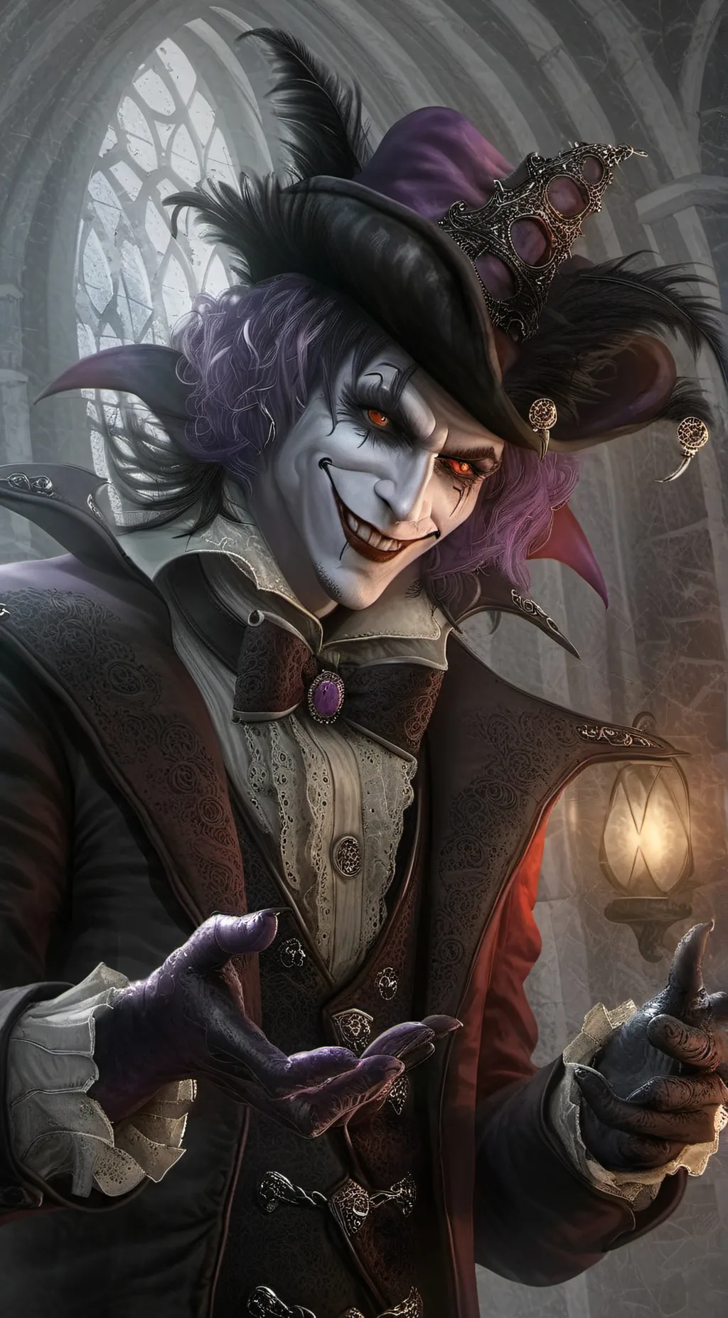 ai character: Jester  background