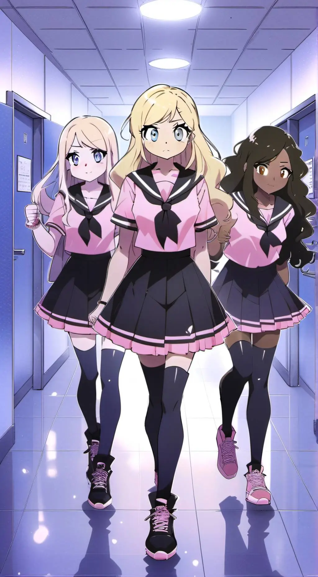 ai character: Lisa,Sophie,Daisy background