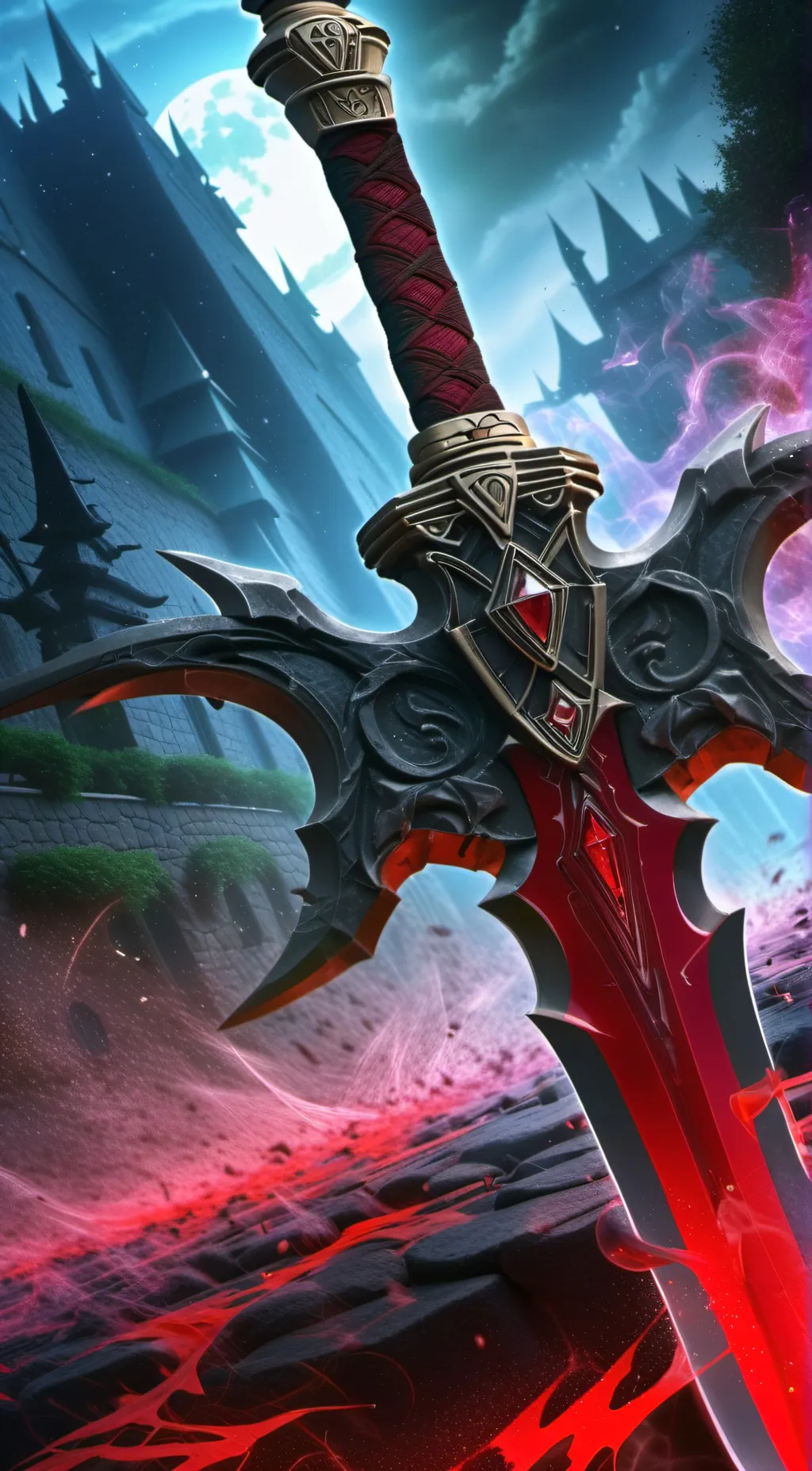 ai character: The demon blade background