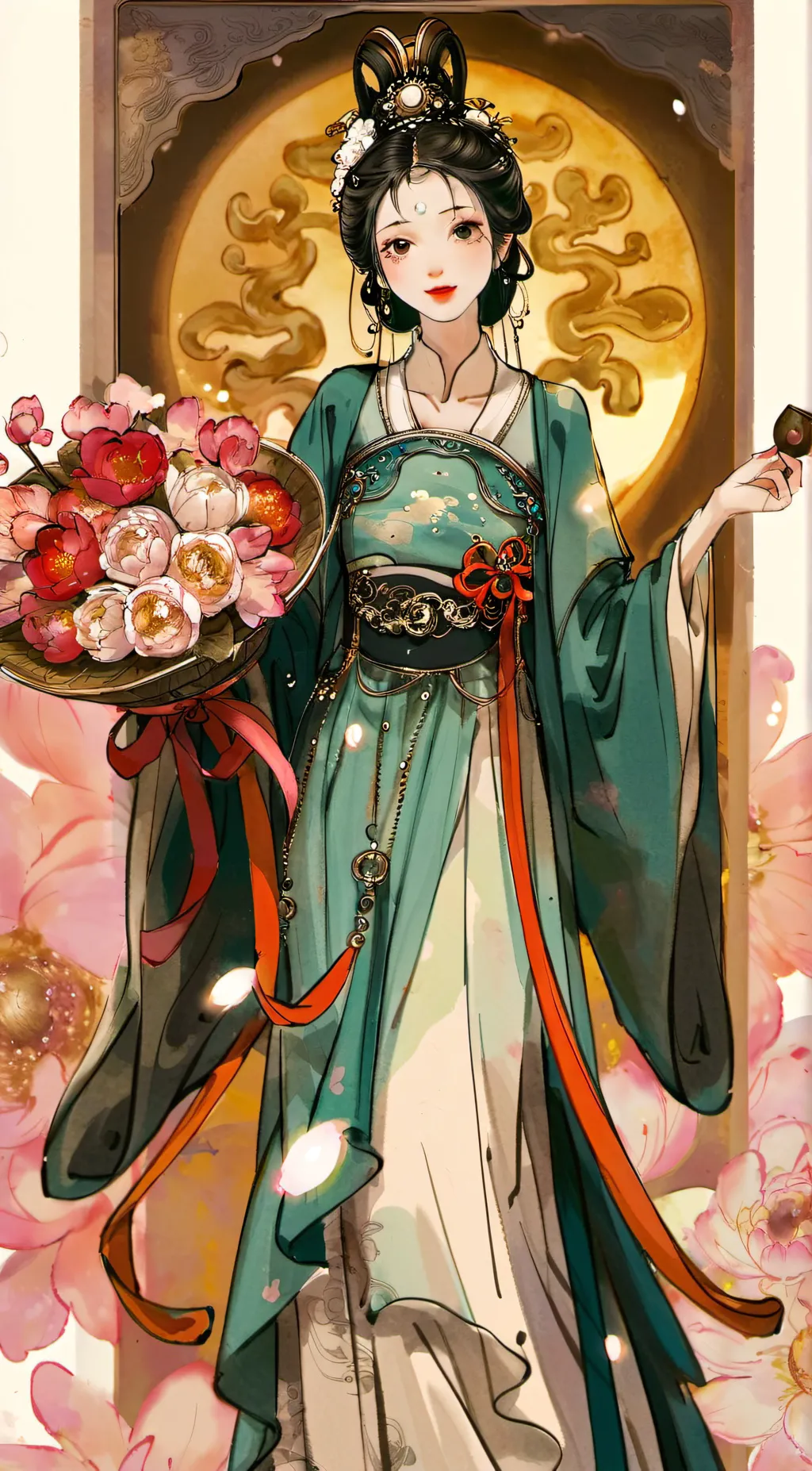 ai character: Temple of Chang'e background