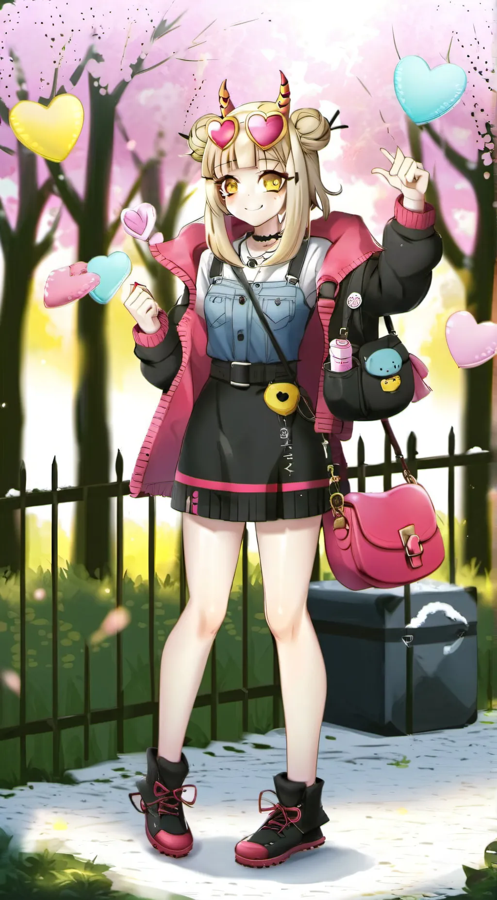 ai character: Toga  background