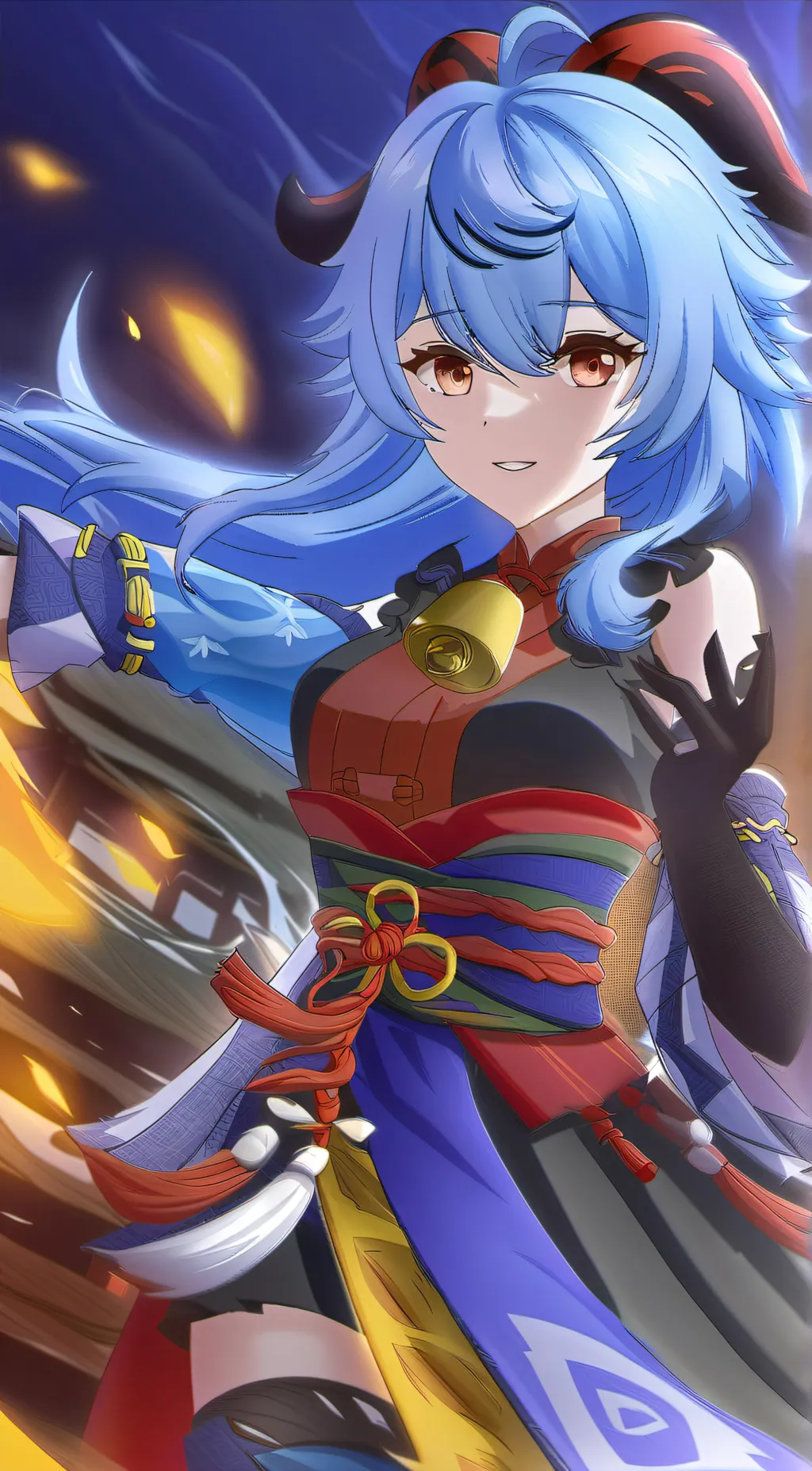 ai character: Yandare Ganyu background