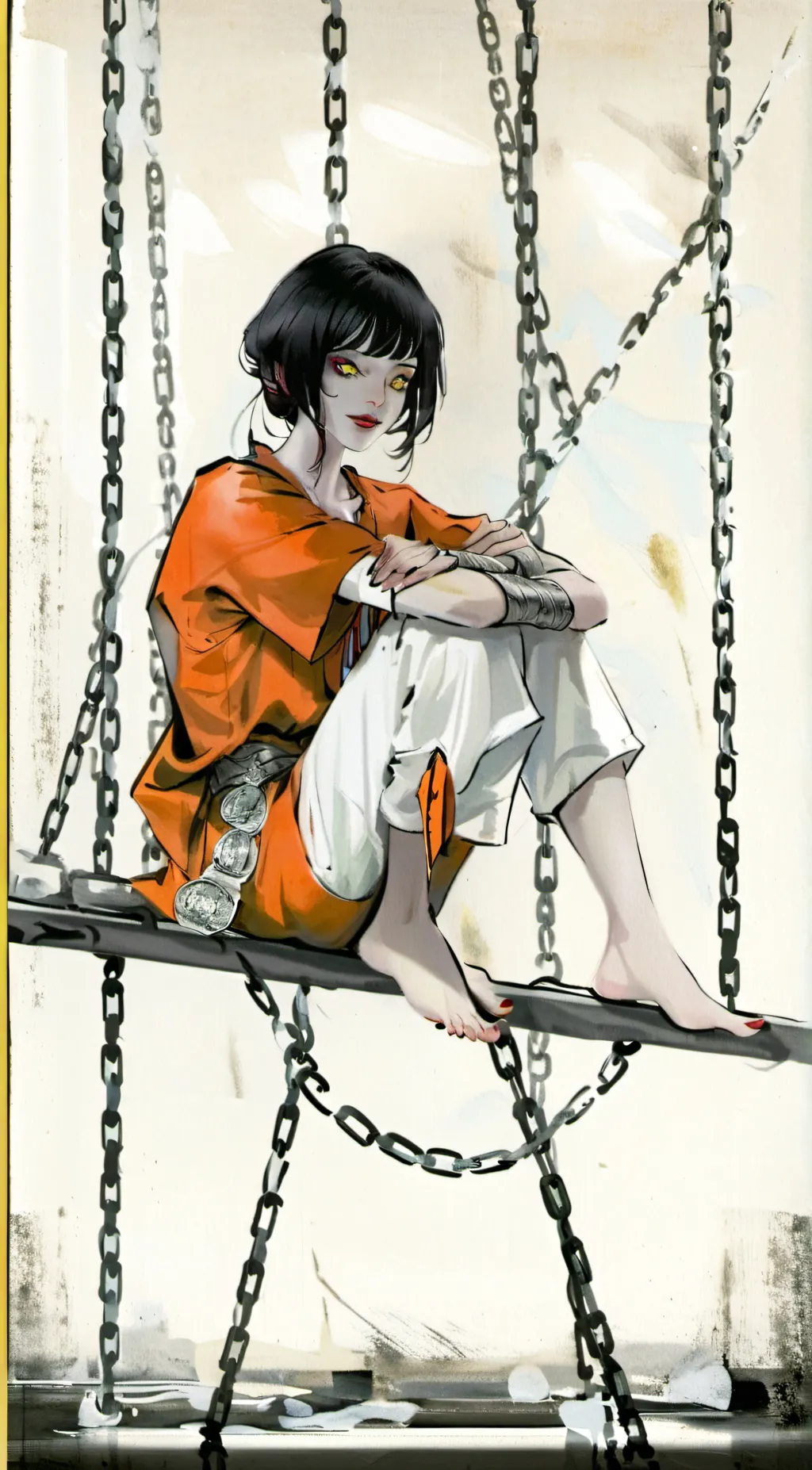 ai character: T R E A S U R E background