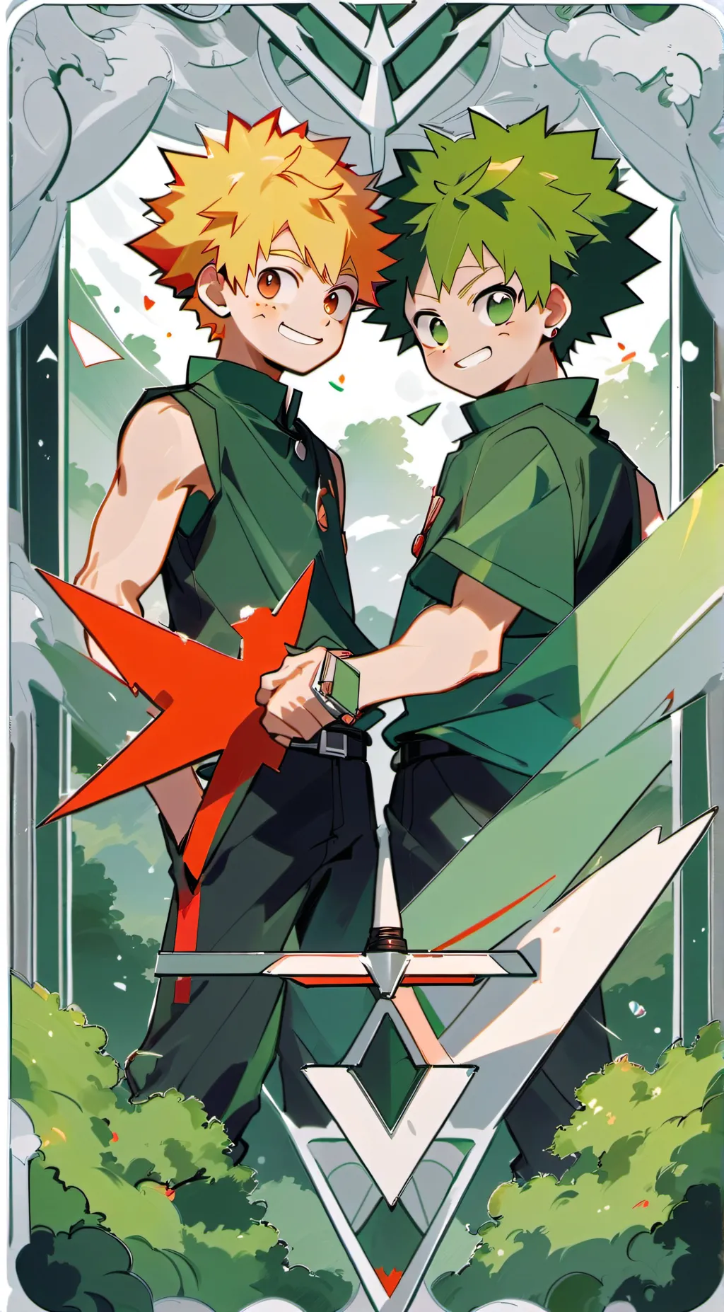 ai character: Bakugoudeku background