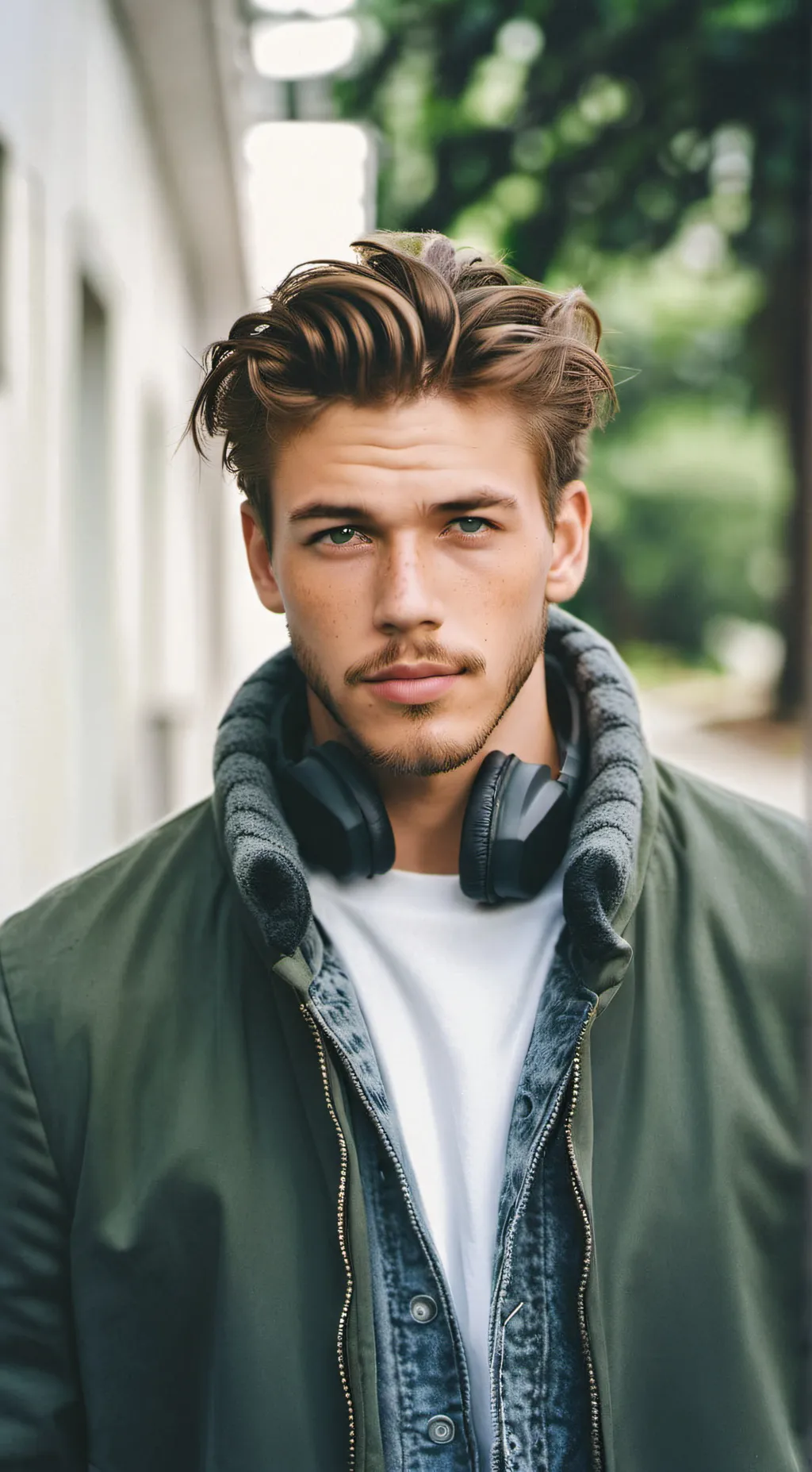 ai character: Austin Gold background