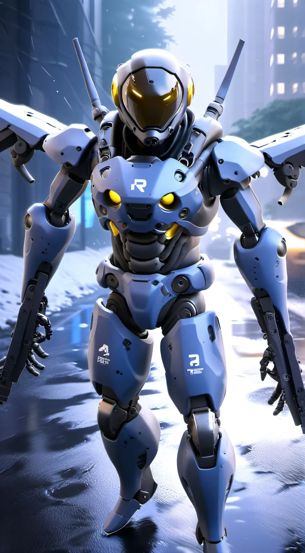 ai character: Murder drone N background