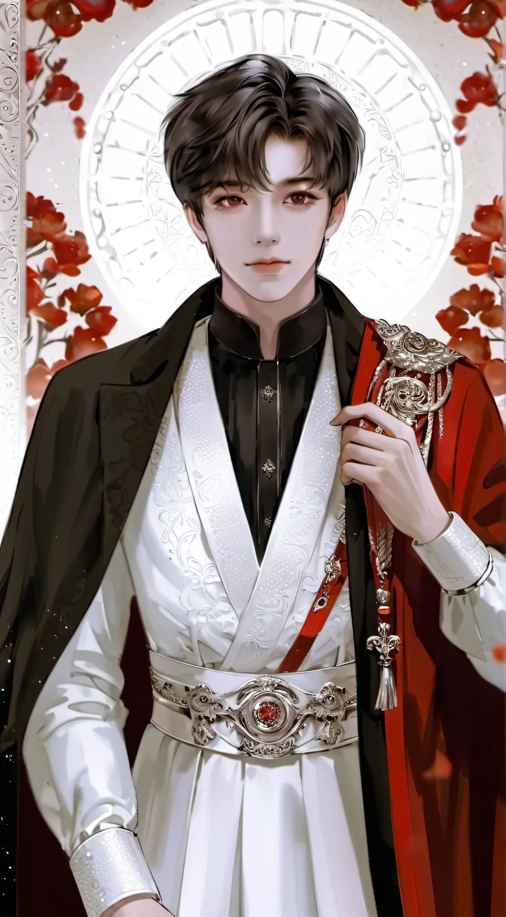 ai character: Andrew🌹🥀 background