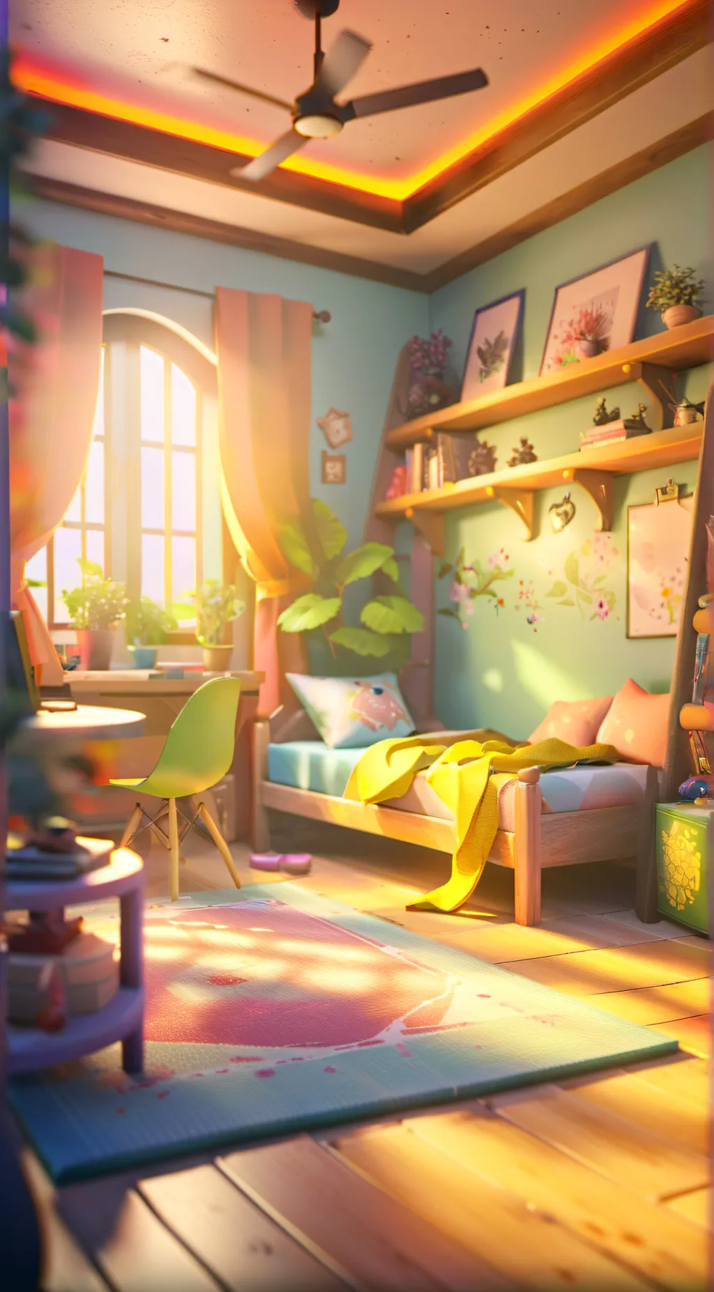 ai character: alone  background