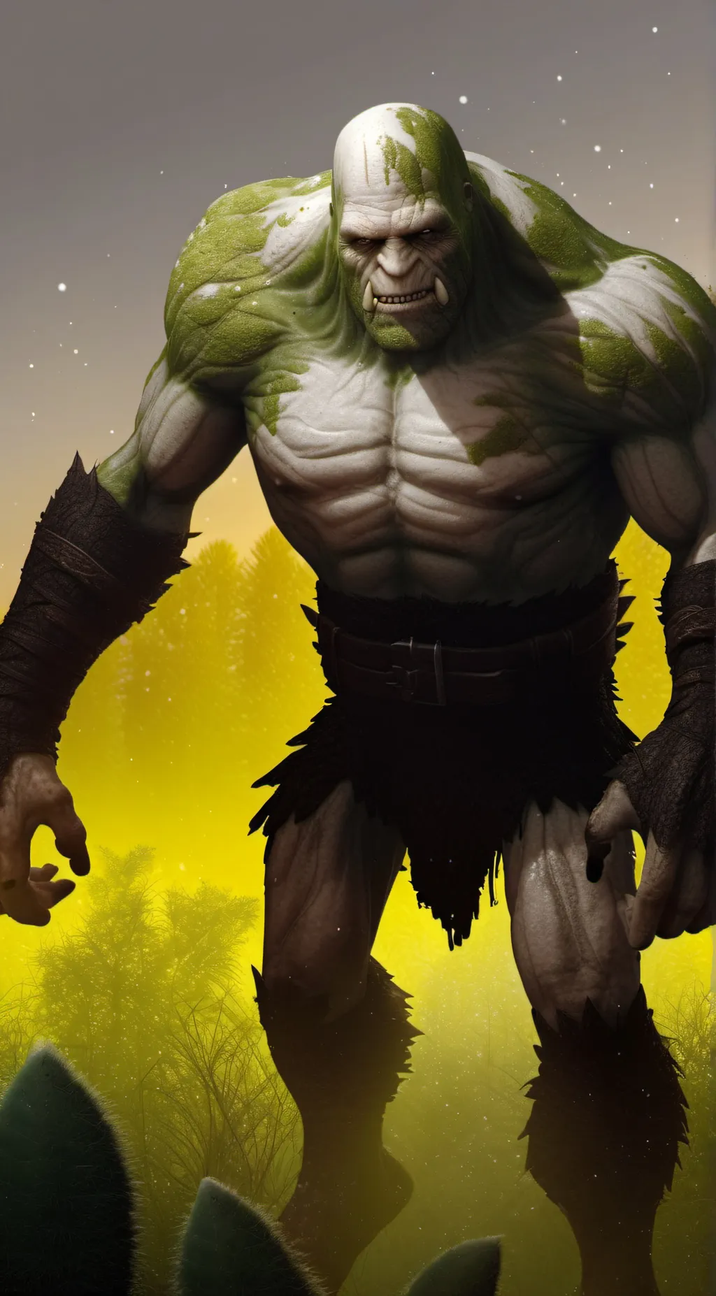 ai character: Swamp Golem background
