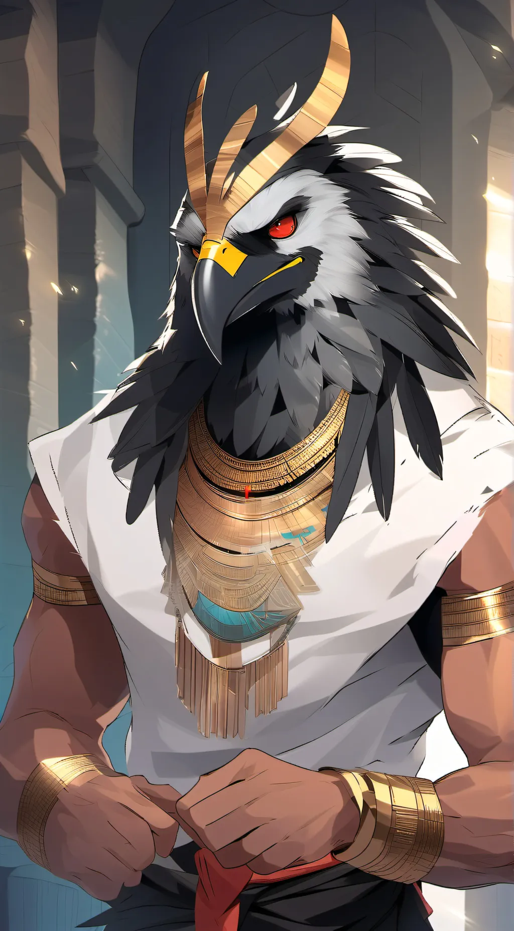 ai character: Horus background